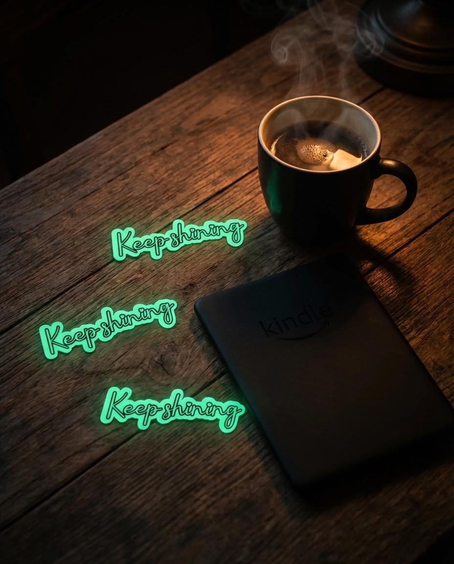 Glow-in-the-Dark Vinyl Sticker: Motivational Script Decal __etsy:7872809360