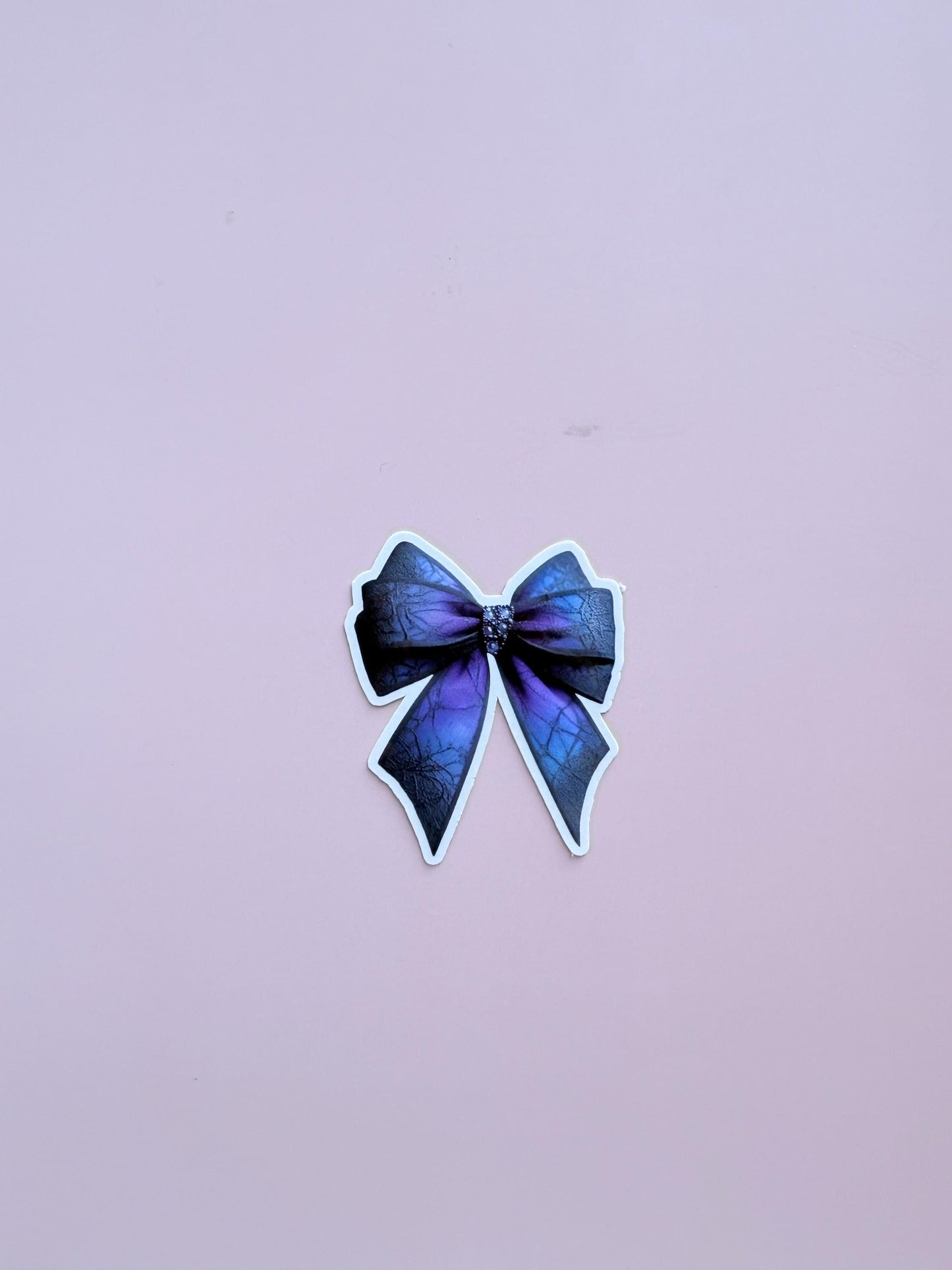 Gothic Purple Lace Bow Sticker: Dark Academia Vinyl Decal __etsy:7136166852