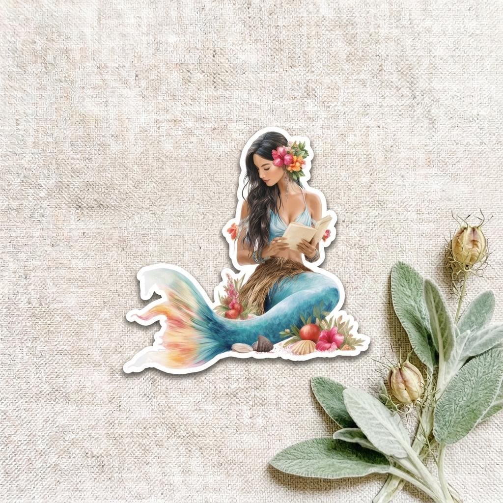 Hawaiian Mermaid Sticker bundle - Tropical Fantasy Vinyl Stickers __etsy:8182160679