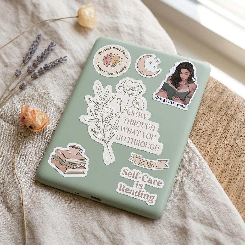 Hot Girls Read Sticker: Bookish Baddie Vinyl Decal __etsy:8134249848