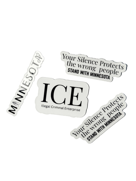 A bold political sticker for Minnesota featuring the message "That could have been you" in black script on a white die-cut vinyl background, representing a call for justice and awareness.