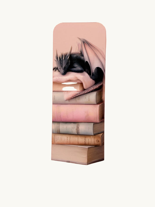 Sleeping dragon bookmark, paper reading accessory for books
