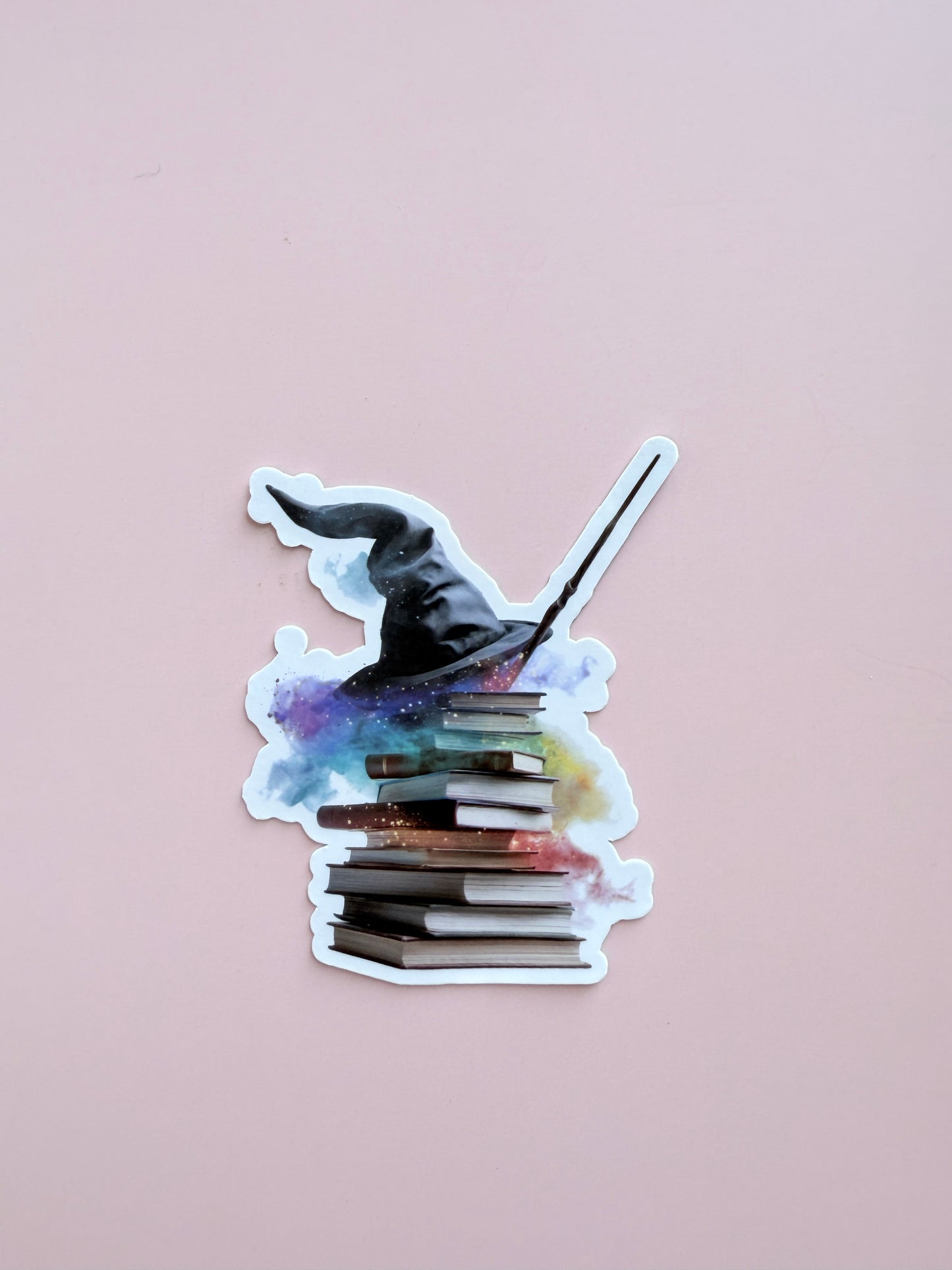 Wizard Hat Sticker Bundle | 3-Piece Magic Books Vinyl Decal Pack | Bookish Fantasy Reader Gift | Literary Witchy Laptop Water Bottle Stickers | Multiple Designs & Sizes - The Sticker Era