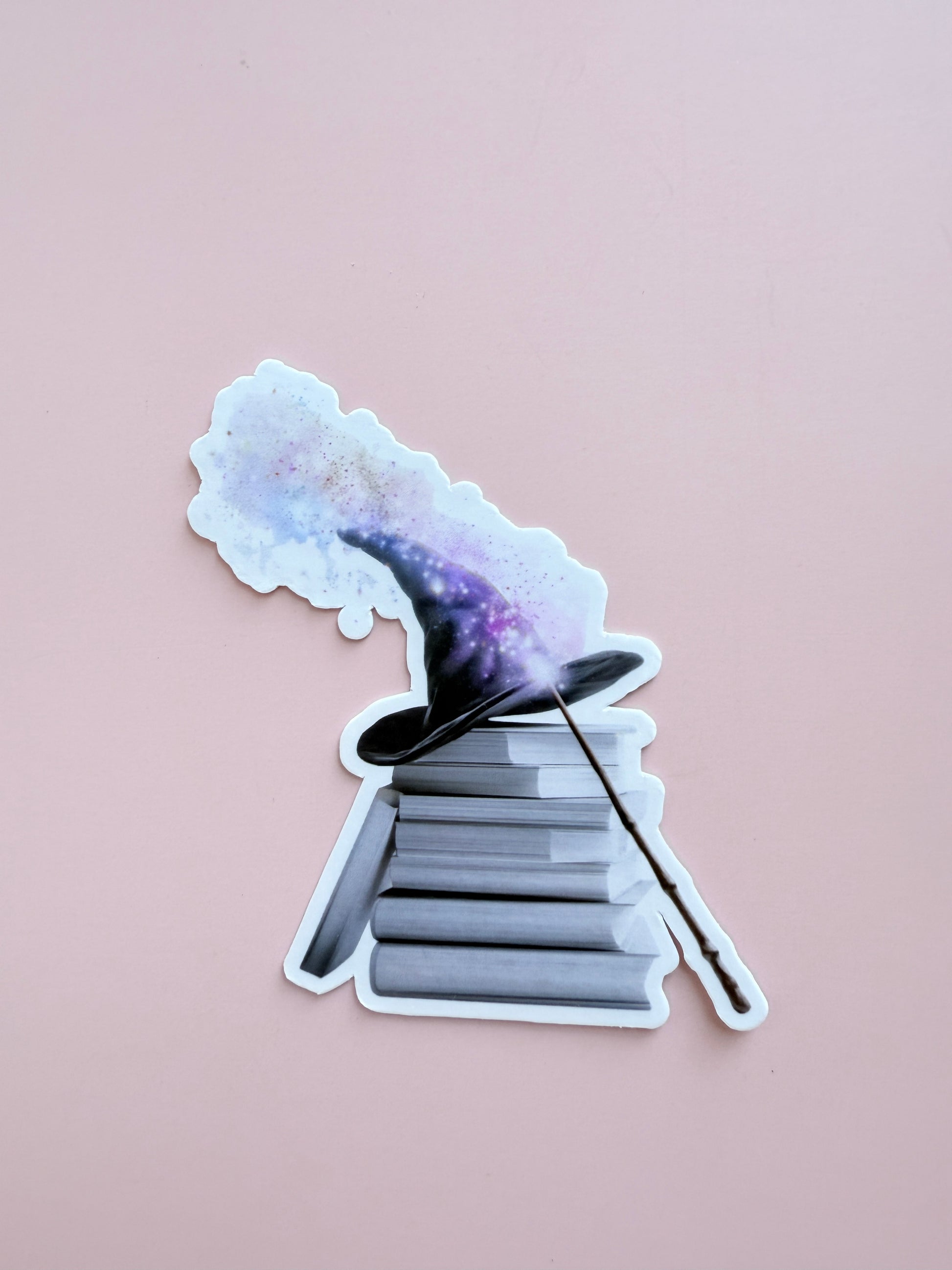 Wizard Hat Sticker Bundle | 3-Piece Magic Books Vinyl Decal Pack | Bookish Fantasy Reader Gift | Literary Witchy Laptop Water Bottle Stickers | Multiple Designs & Sizes - The Sticker Era