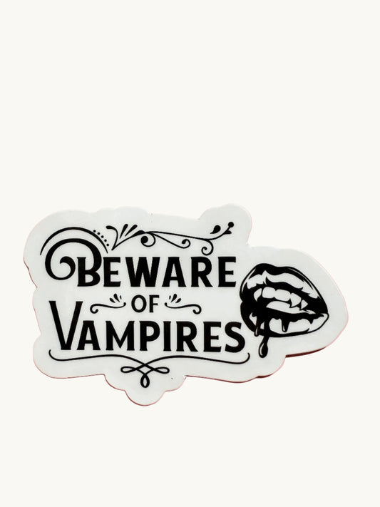 Vampire vinyl decal, gothic monster sticker
