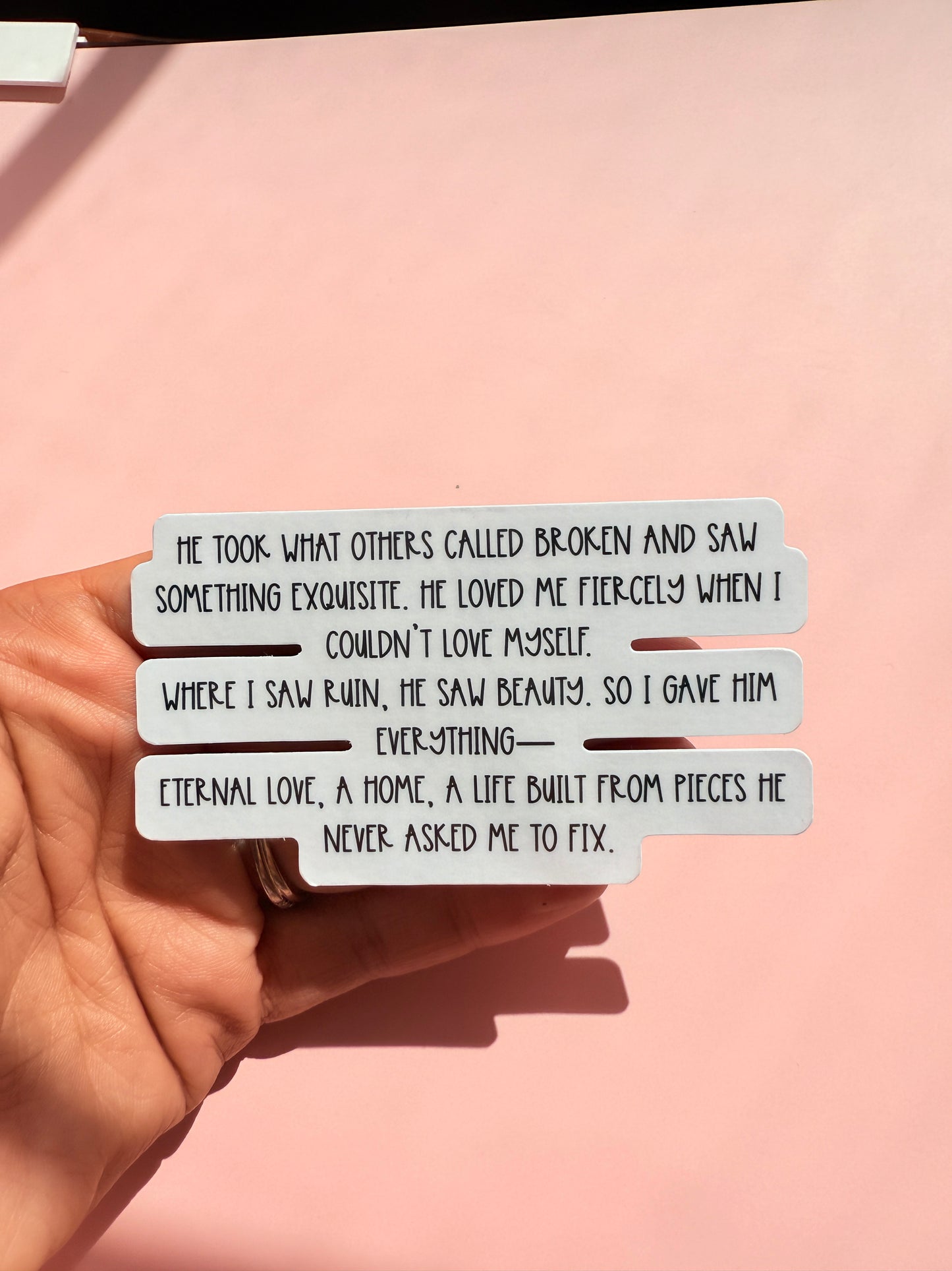 Coquette romance aesthetic sticker, love letter vibes for Kindle