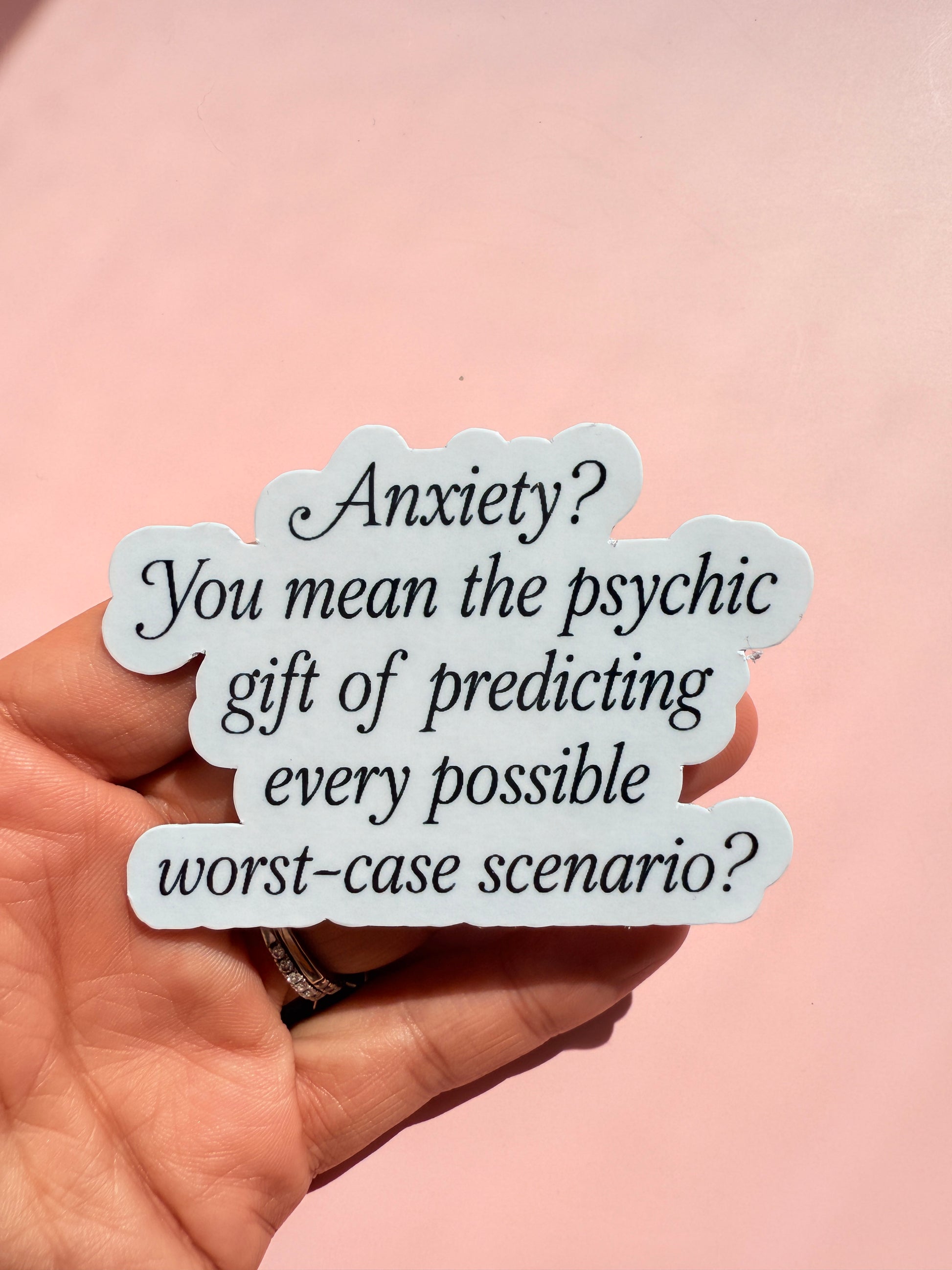 Gift for anxious friend, mental health support sticker set