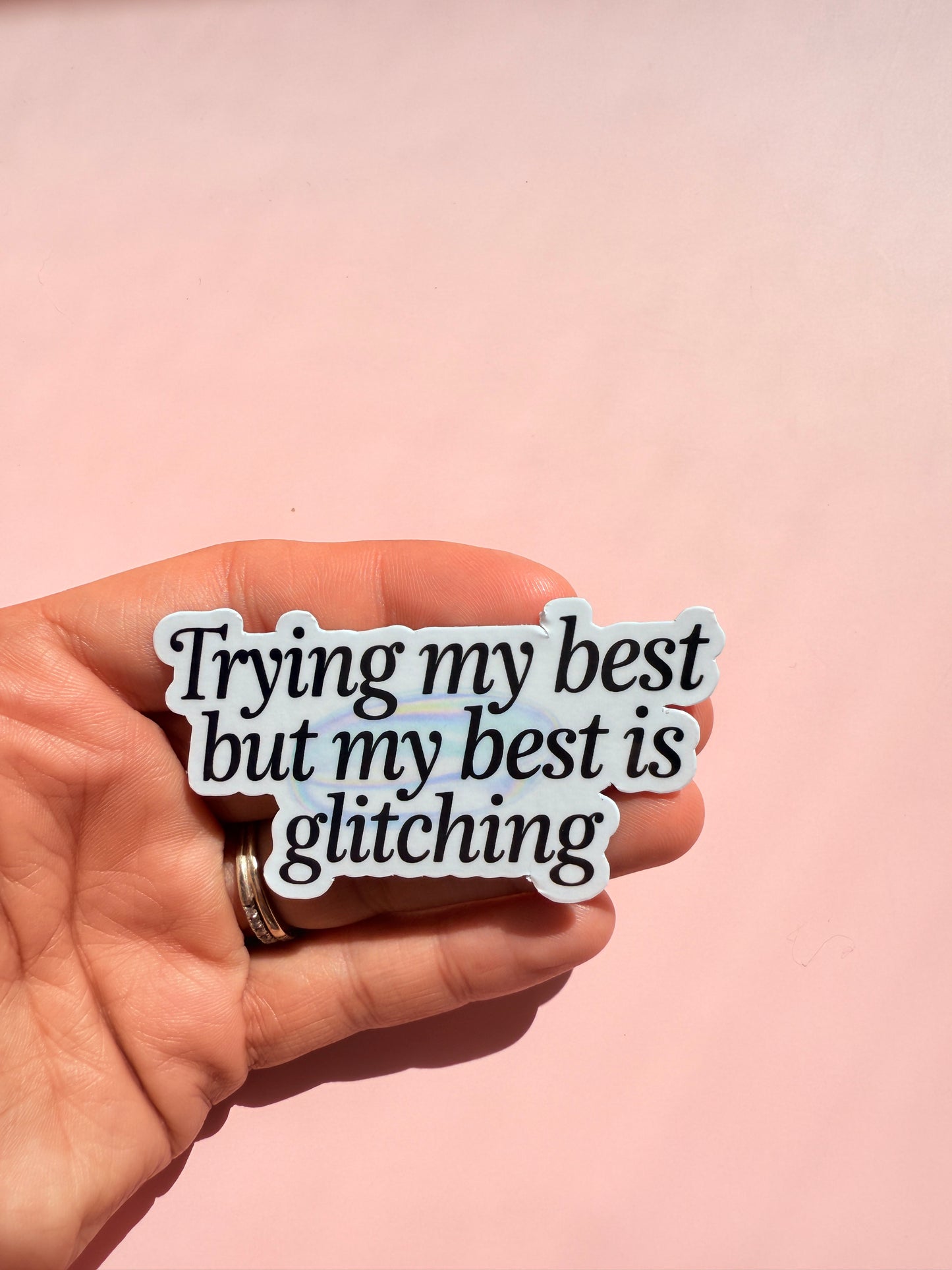 Relatable anxiety humor stickers, stress relief aesthetic decals