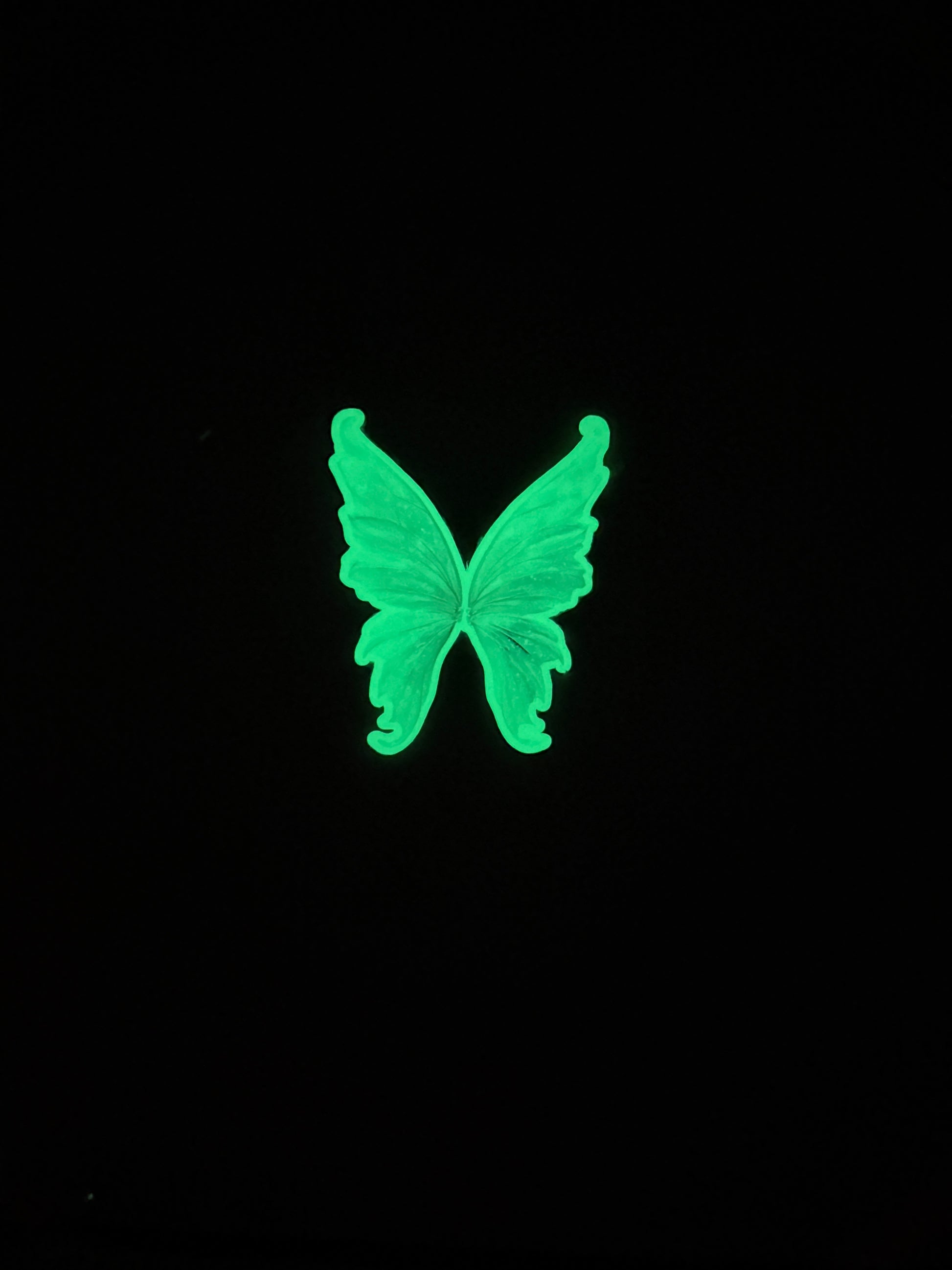 Ethereal Butterfly Wings Sticker | Magical Green Fairy Wings Vinyl Decal | Whimsical Fantasy Fairycore Aesthetic Laptop Water Bottle Sticker | 2.61-inch - The Sticker Era