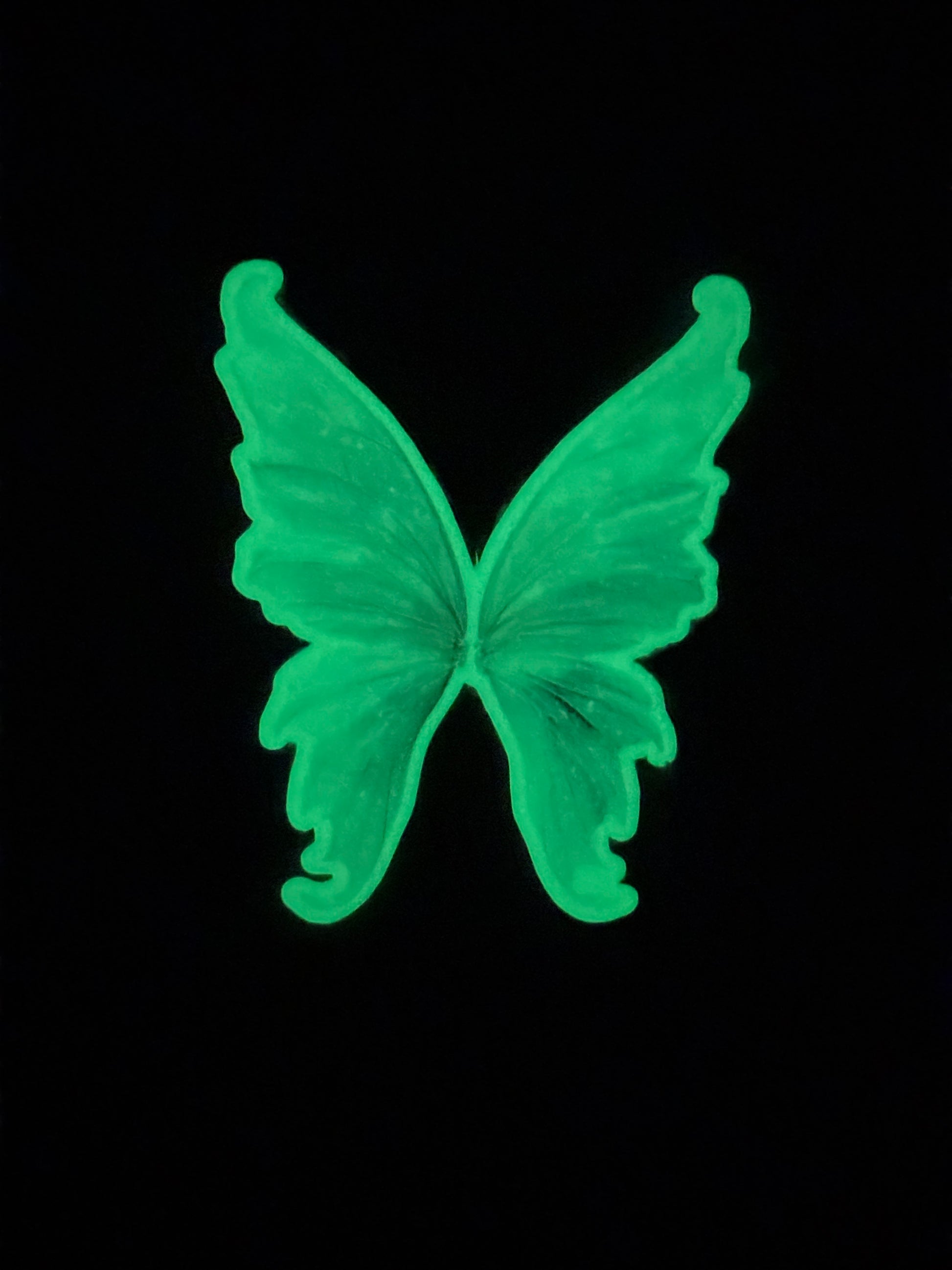 Ethereal Butterfly Wings Sticker | Magical Green Fairy Wings Vinyl Decal | Whimsical Fantasy Fairycore Aesthetic Laptop Water Bottle Sticker | 2.61-inch - The Sticker Era
