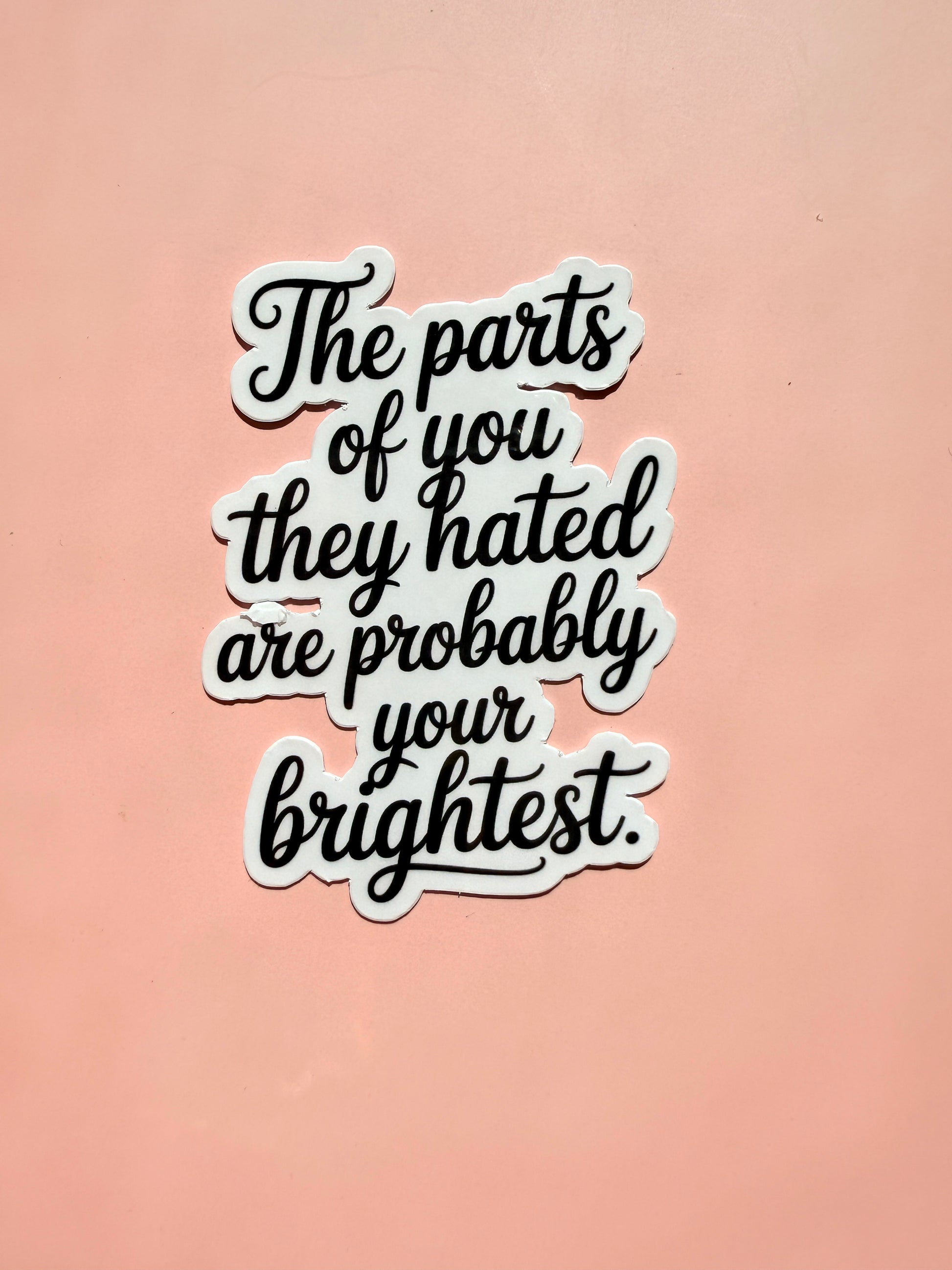 Small encouragement gift, stay positive sticker for friend