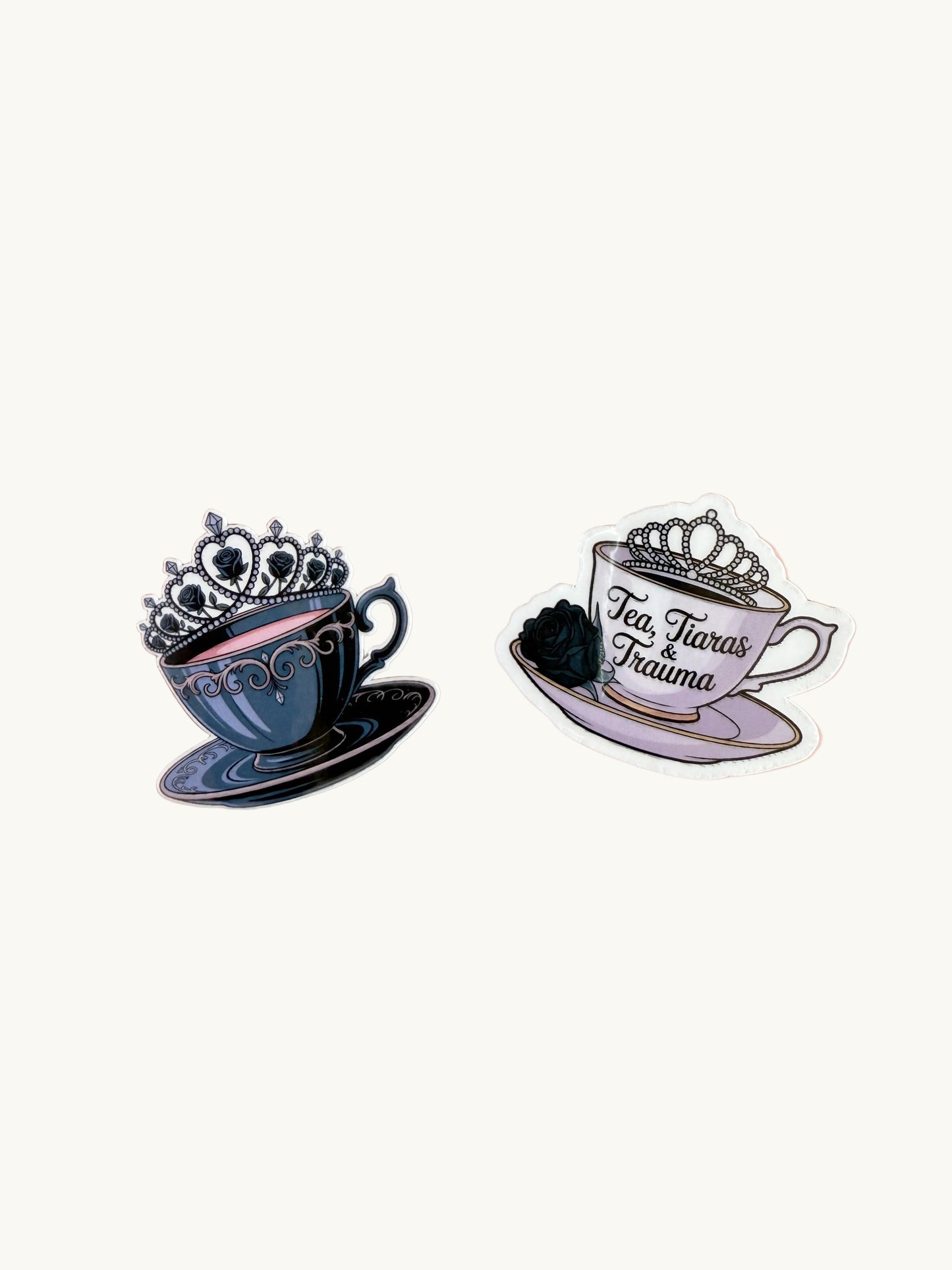 Sea Witch Royal Vibes Sticker Pack | 8-Piece Coquette Mermaid Aesthetic Vinyl Decals | Fantasy Journaling Planner Stickers | Vintage Ocean Stationery Gift - The Sticker Era