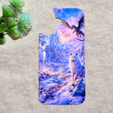 Winter Dragon Phone Insert | Ice Castle Fantasy iPhone Art – Sticker Era by The Sticker Era