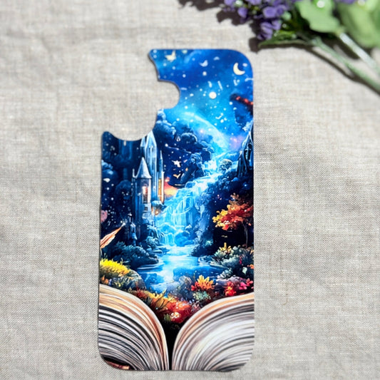 Enchanted Storybook Phone Insert | Glowing Castle Fantasy Art for Clear iPhone Cases by The Sticker Era