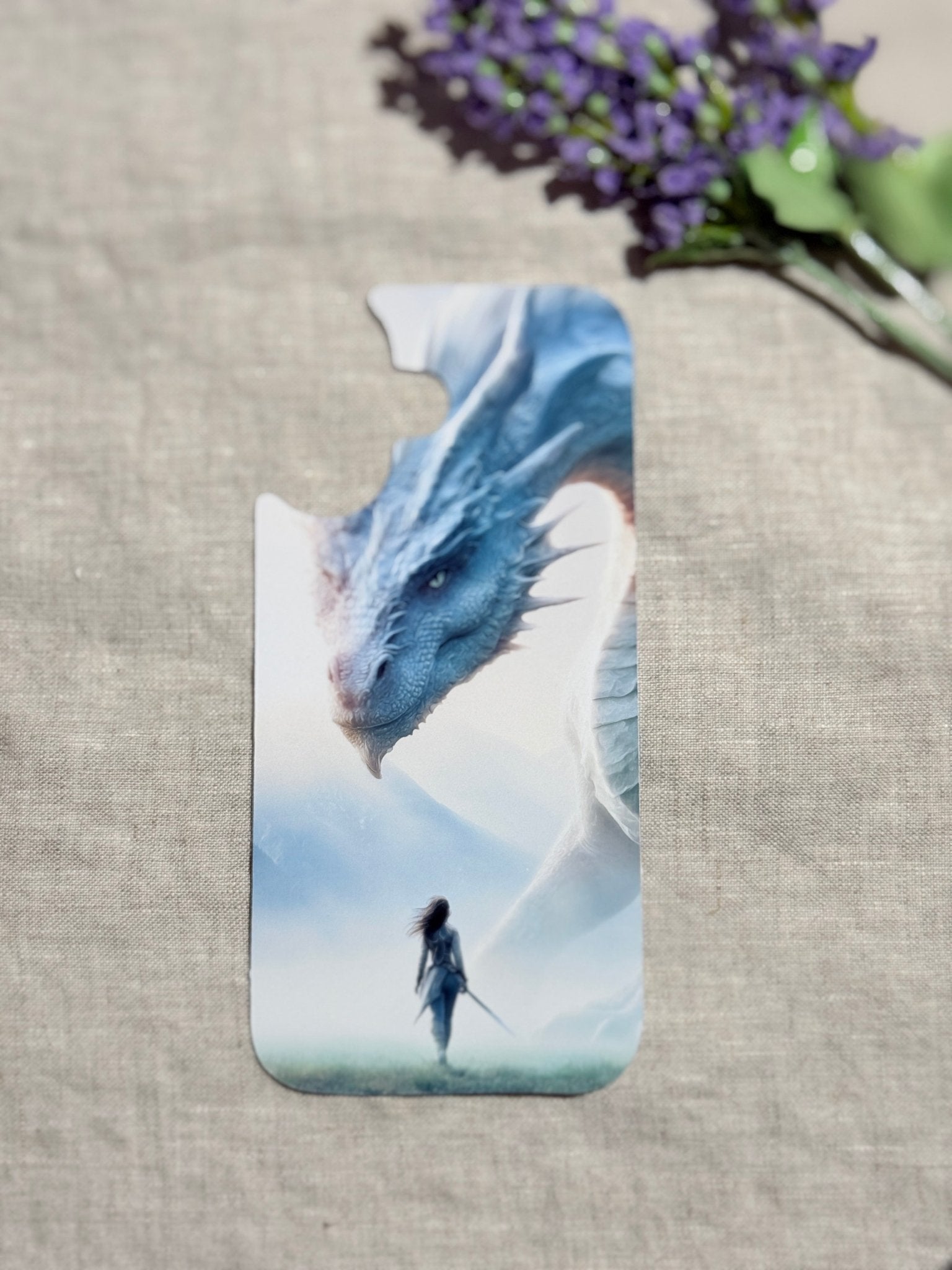 Guardian Dragon Phone Insert – Romantasy Clear Case Art – Sticker Era by The Sticker Era