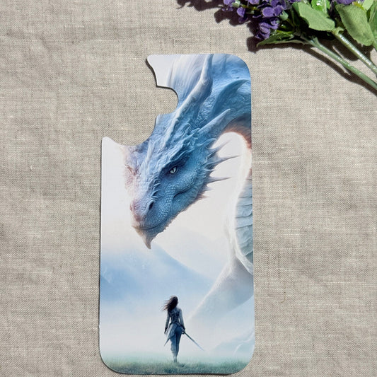 Guardian Dragon Phone Insert – Romantasy Clear Case Art – Sticker Era by The Sticker Era