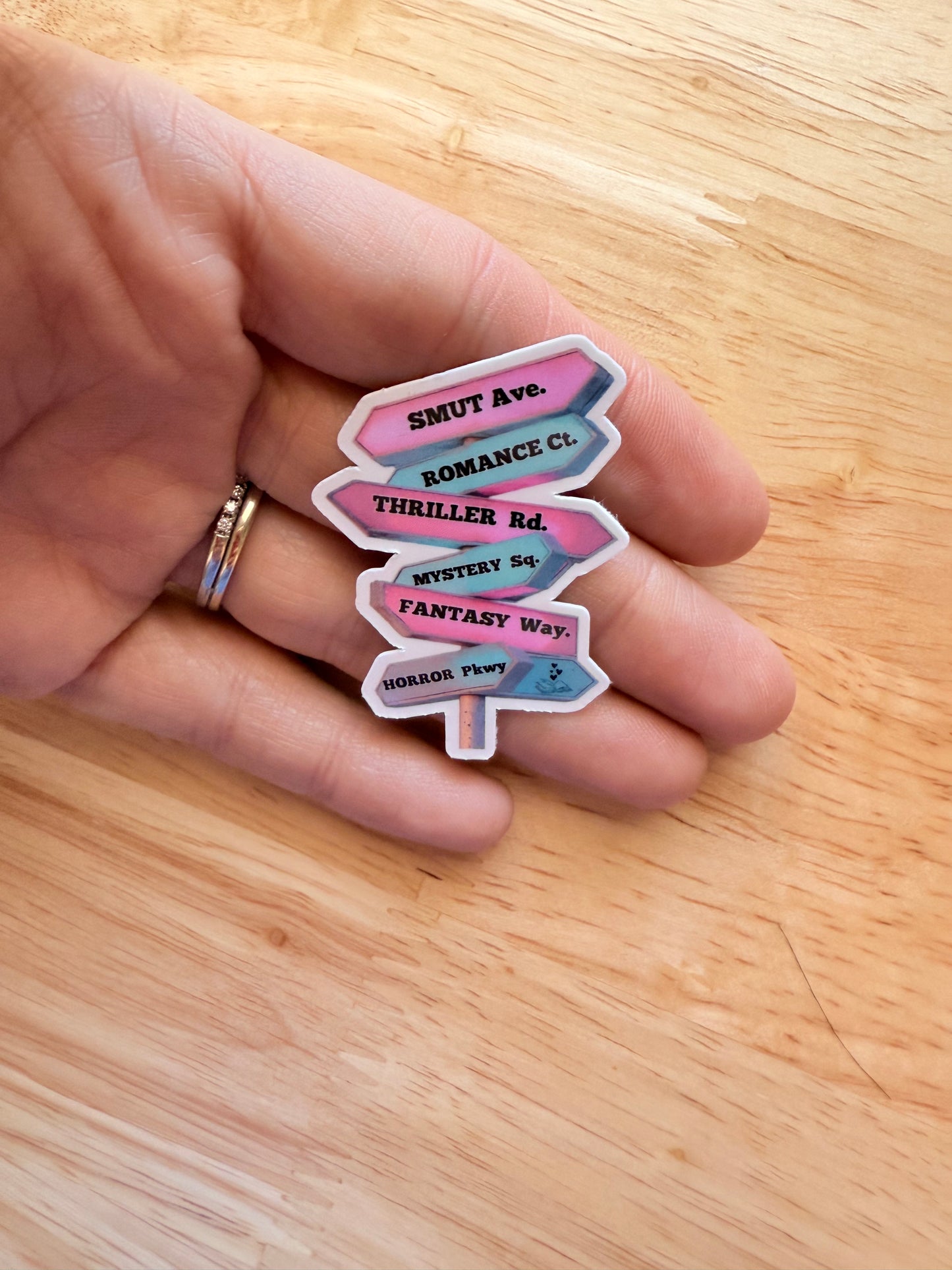Genre vinyl book sticker-cute-horror-fantasy sticker- waterproof - The Sticker Era