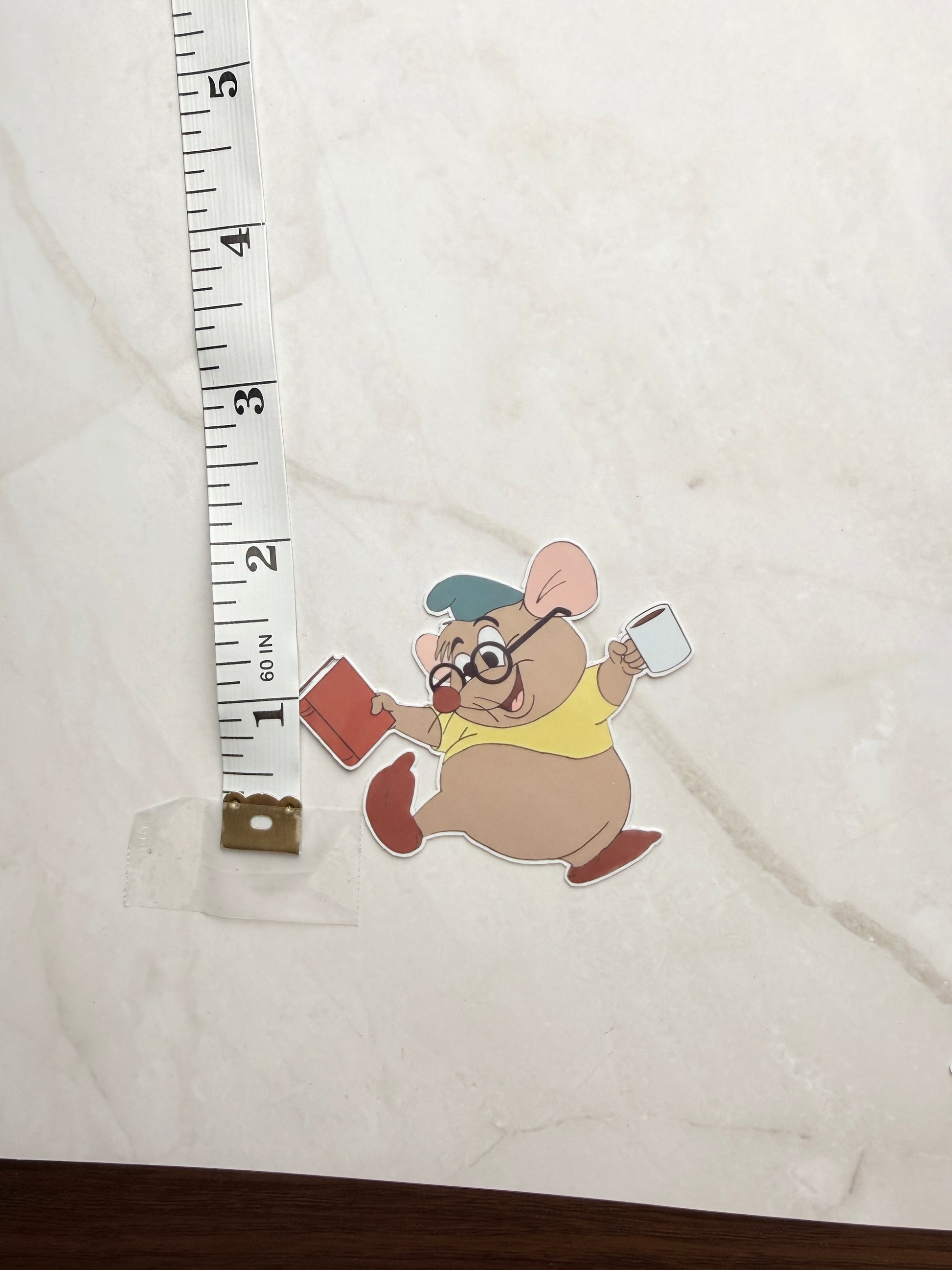 Gift for Disney fans, funny Gus Gus sticker for water bottle