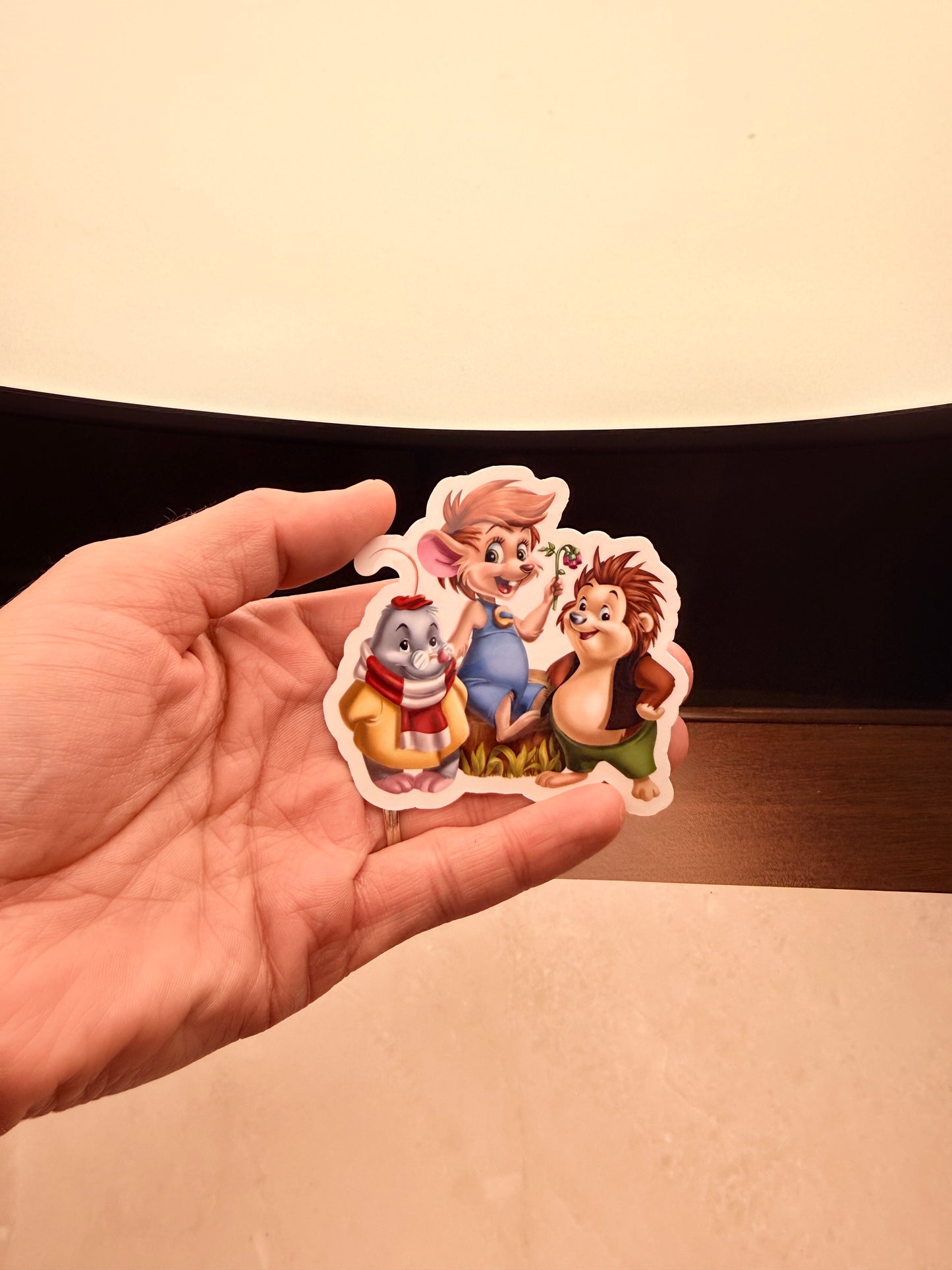 Colorful retro design printed on high quality waterproof vinyl