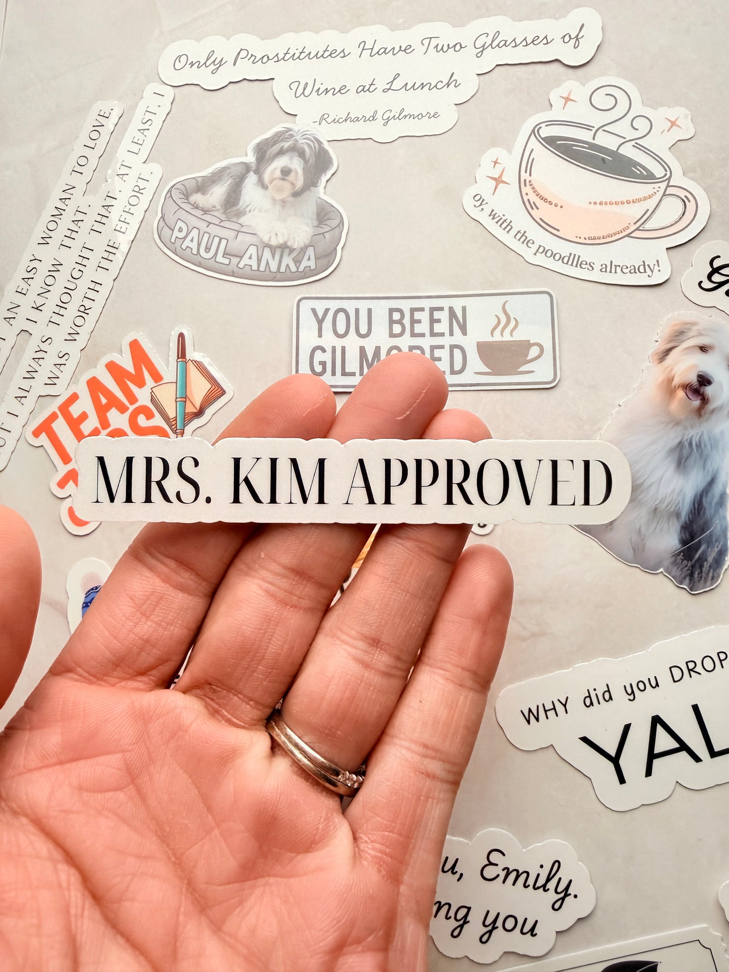 Gift for Gilmore Girls fans, Luke's Diner and Dragonfly Inn stickers