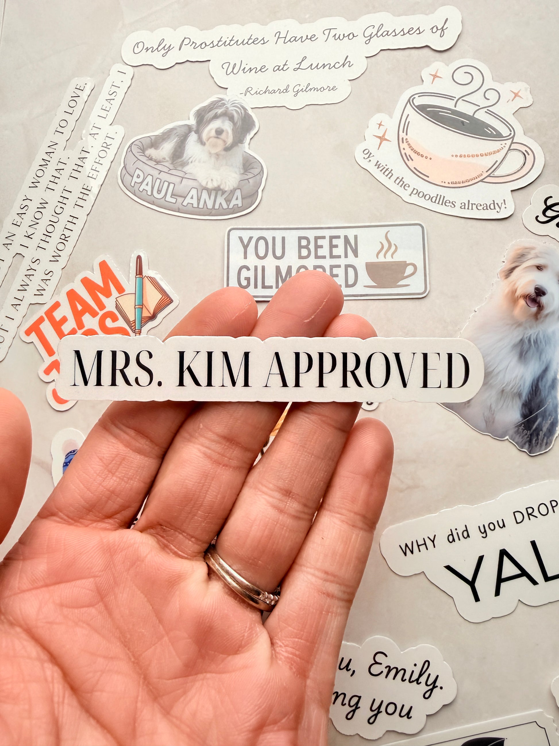 Gift for Gilmore Girls fans, Luke's Diner and Dragonfly Inn stickers
