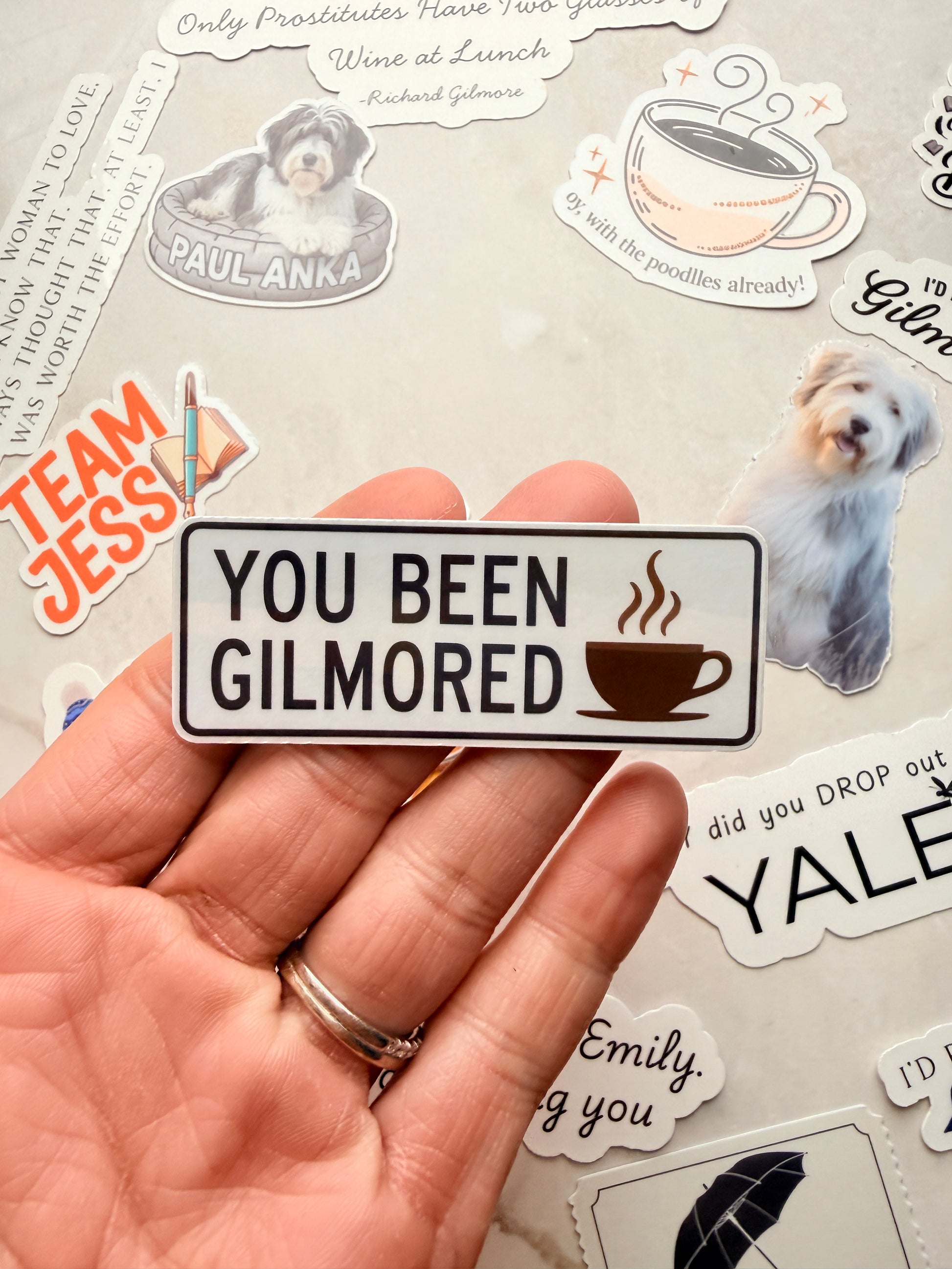 Stars Hollow aesthetic stickers, coffee and fall vibes for fans