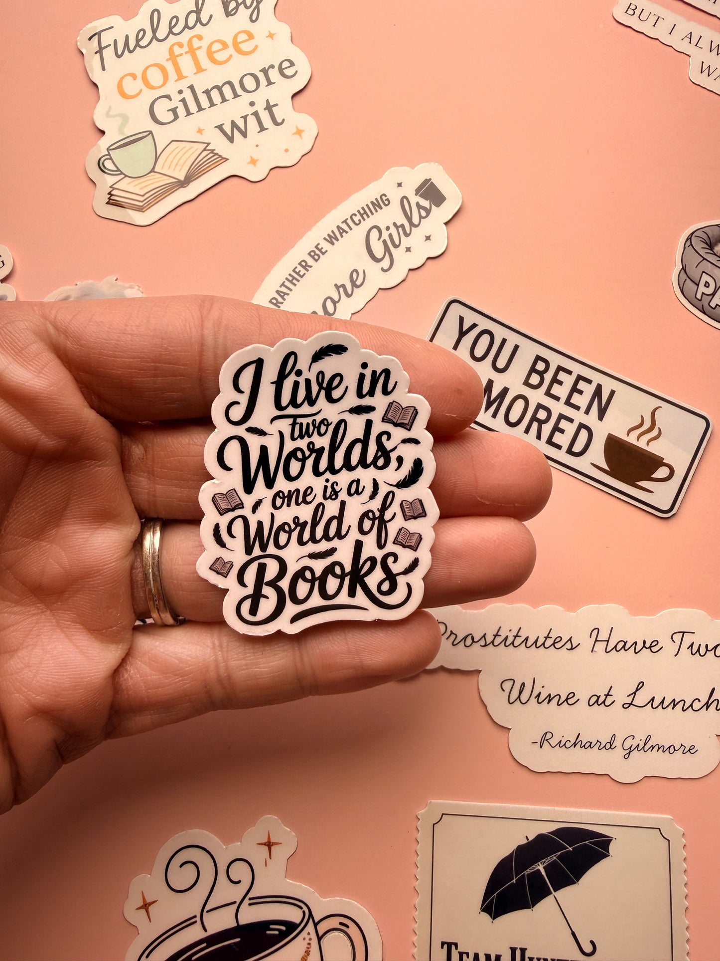 Cozy TV Show Sticker Bundle | Stars Hollow Inspired Vinyl Sticker Set for Coffee & Book Lovers