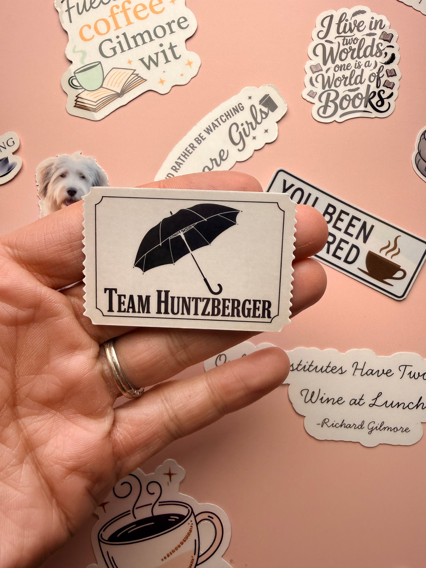 Cozy TV Show Sticker Bundle | Stars Hollow Inspired Vinyl Sticker Set for Coffee & Book Lovers