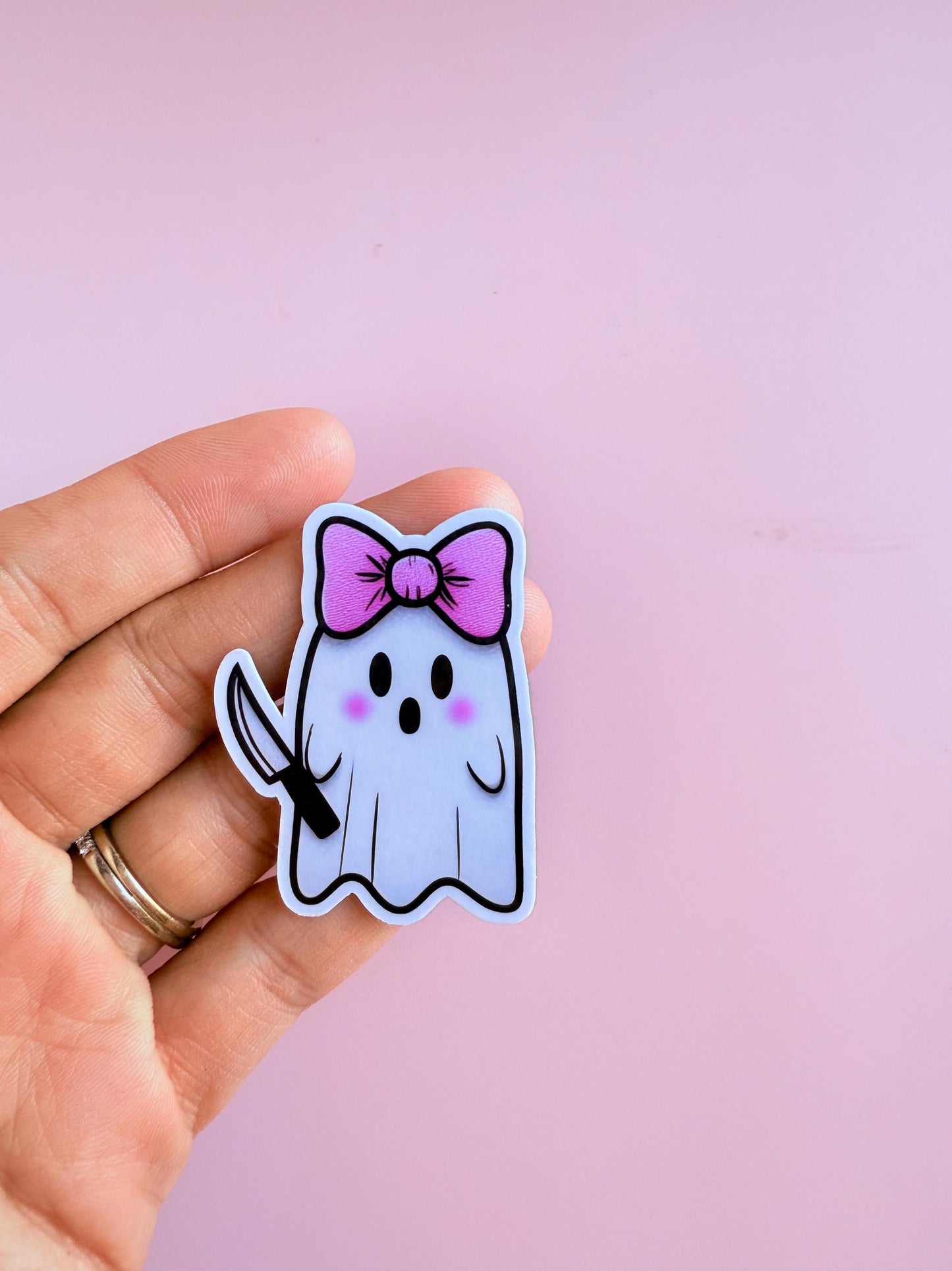 Kawaii Ghost Sticker Pack: Pastel Goth Halloween Vinyl Decals __etsy:7136152256