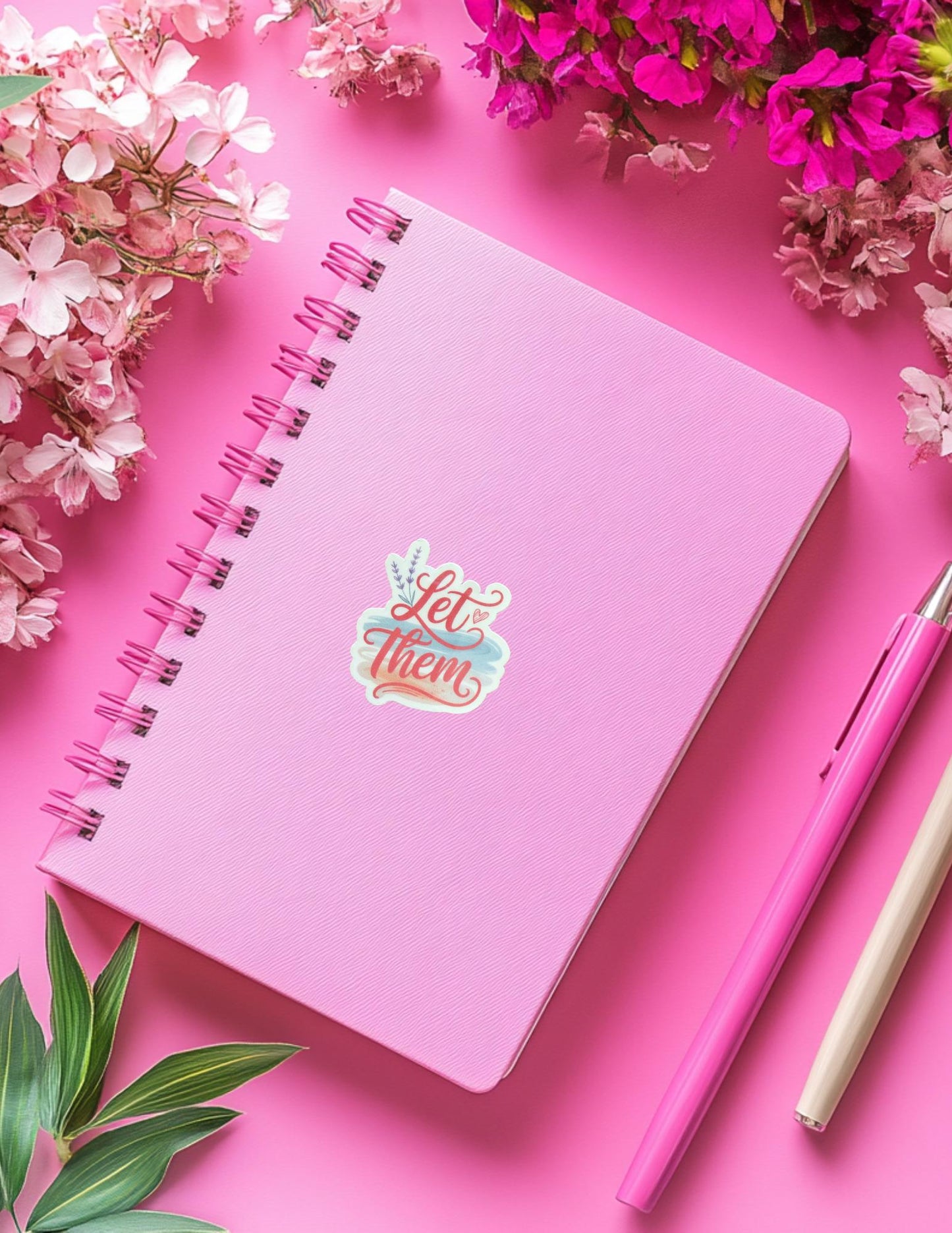 Let It Go Sticker – Coastal Beach Colors Vinyl Decal for Journals, Laptops & Water Bottles __etsy:6888900429