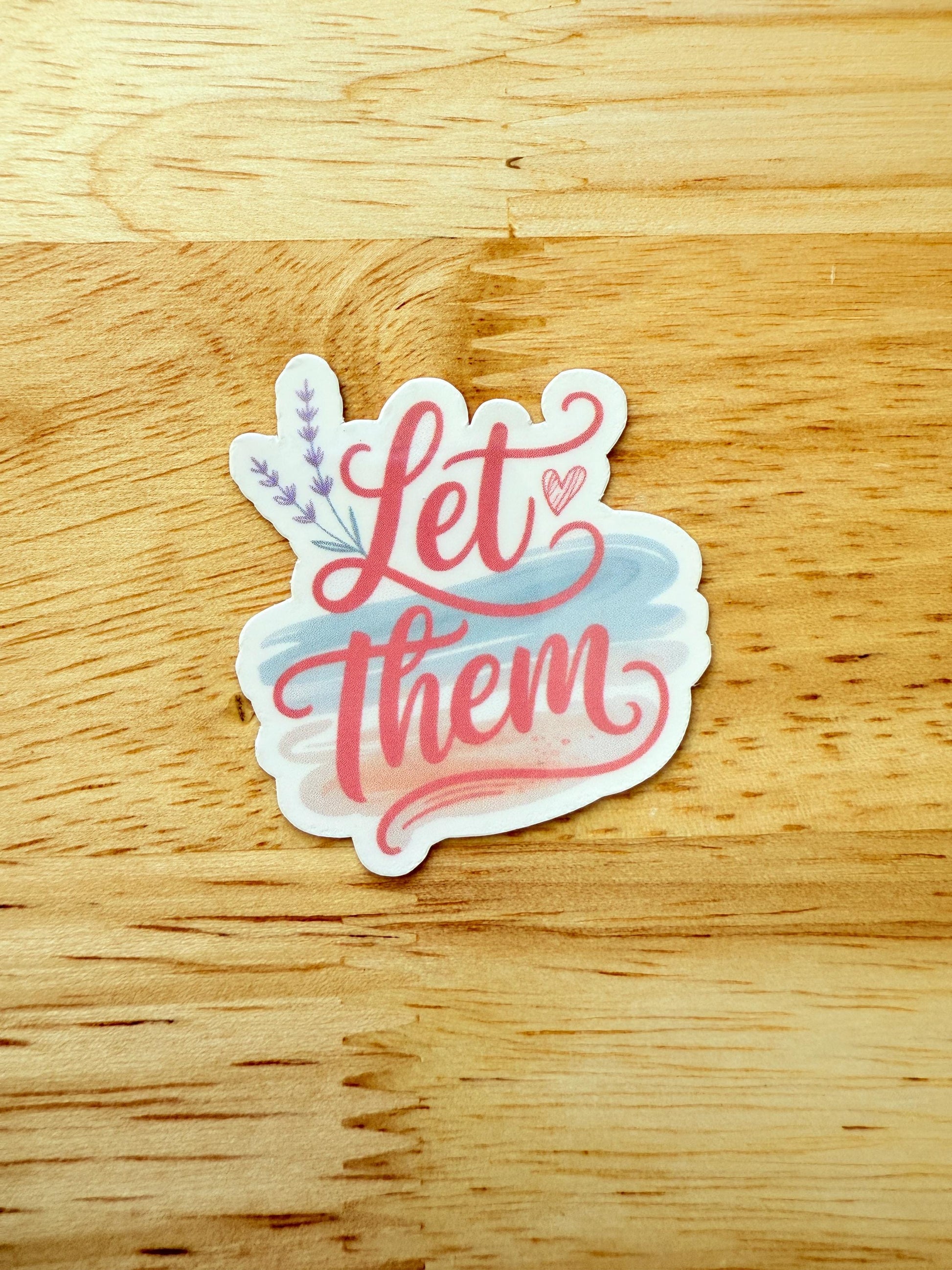 Let It Go Sticker – Coastal Beach Colors Vinyl Decal for Journals, Laptops & Water Bottles __etsy:6888891281