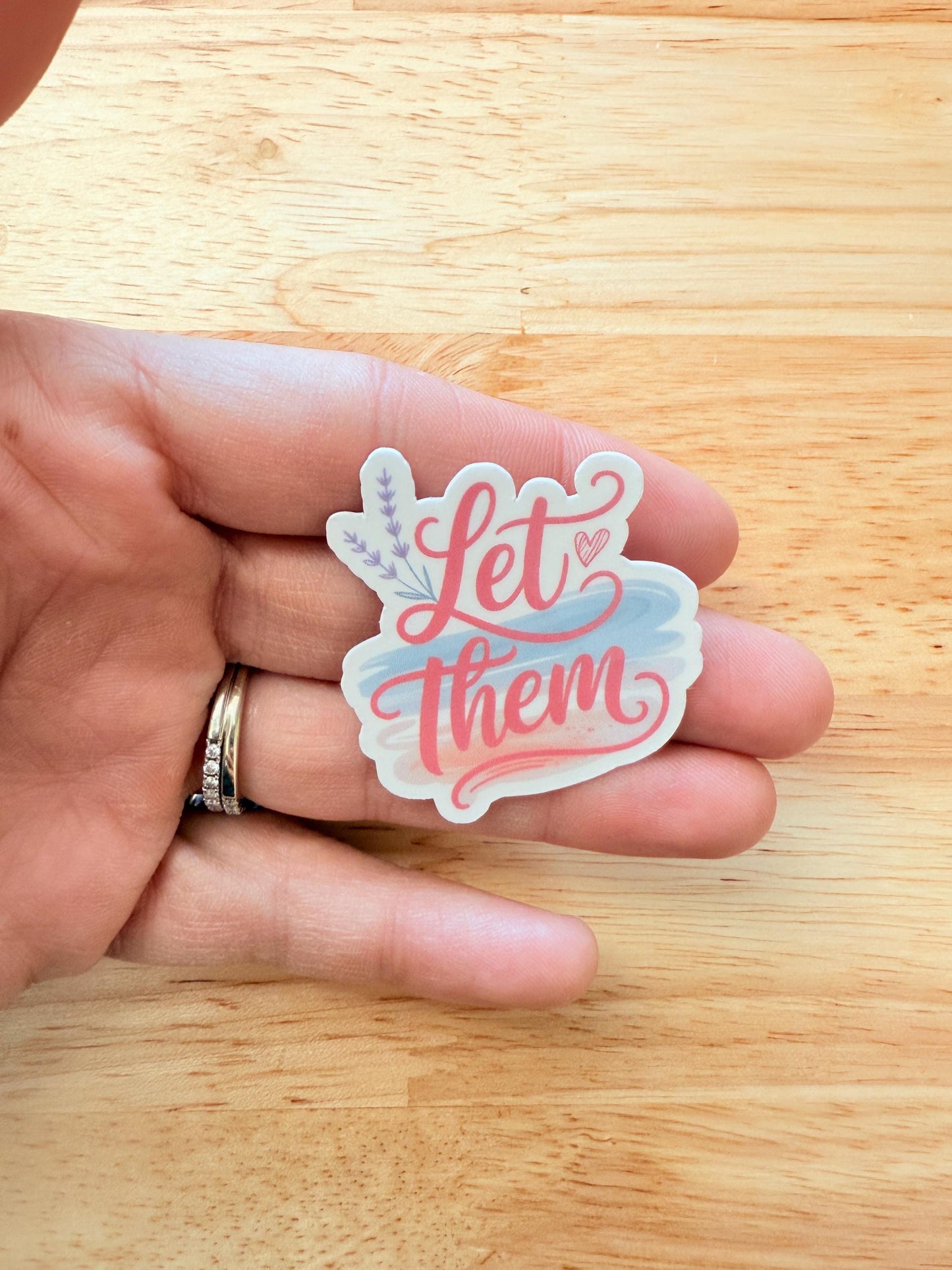 Let It Go Sticker – Coastal Beach Colors Vinyl Decal for Journals, Laptops & Water Bottles __etsy:6840918678
