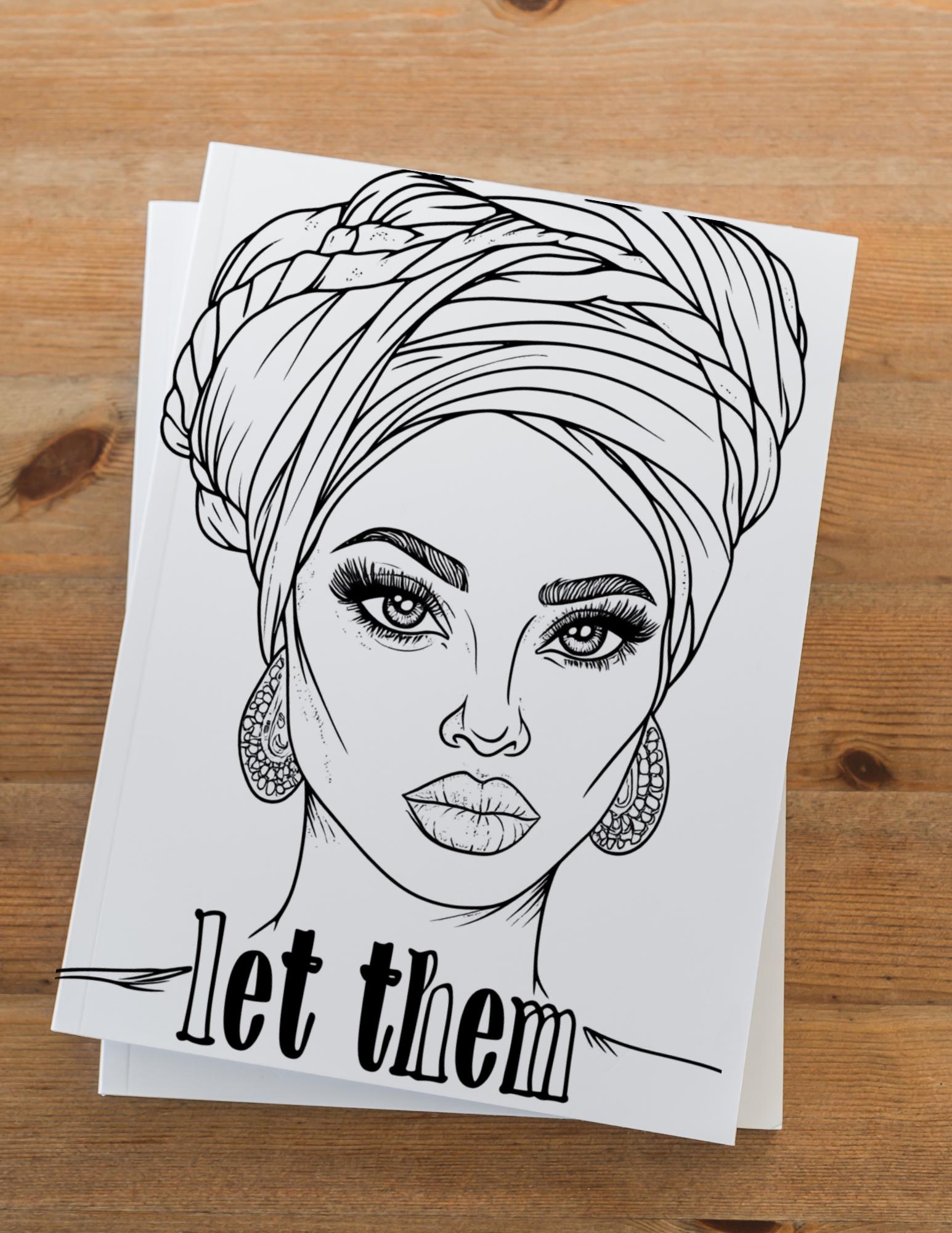Let Them Theory Coloring Book, Self Love Affirmation Printable __etsy:6693662798