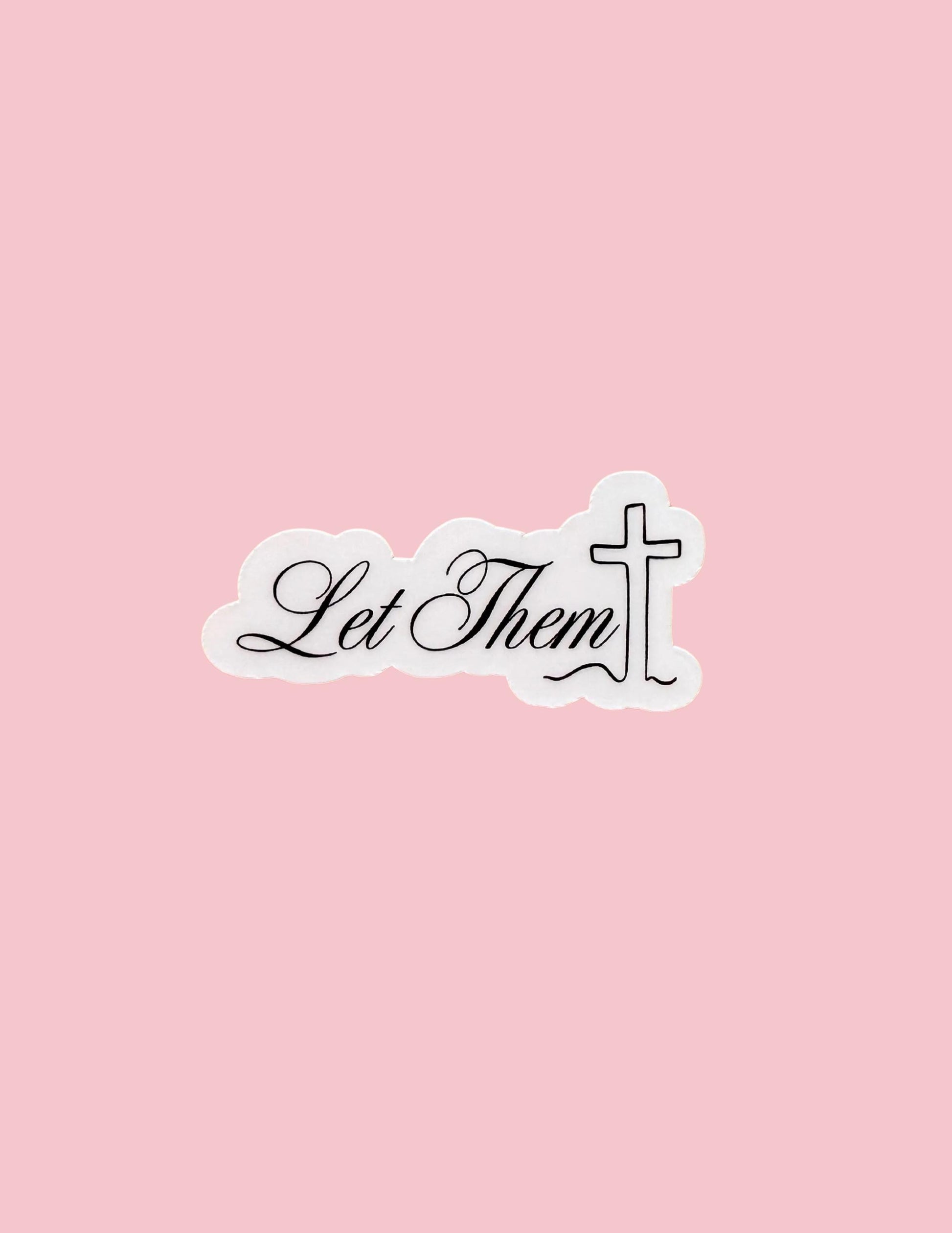 Let Them Vinyl Sticker – Faith and Mental Health Vinyl Decal for Journals __etsy:7009255072