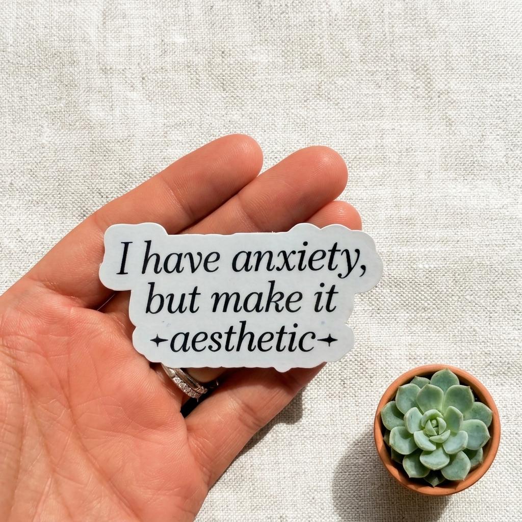 Mental Health Sticker Pack: Relatable Anxiety Humor, Neurodiversity Self-Love __etsy:8109267002