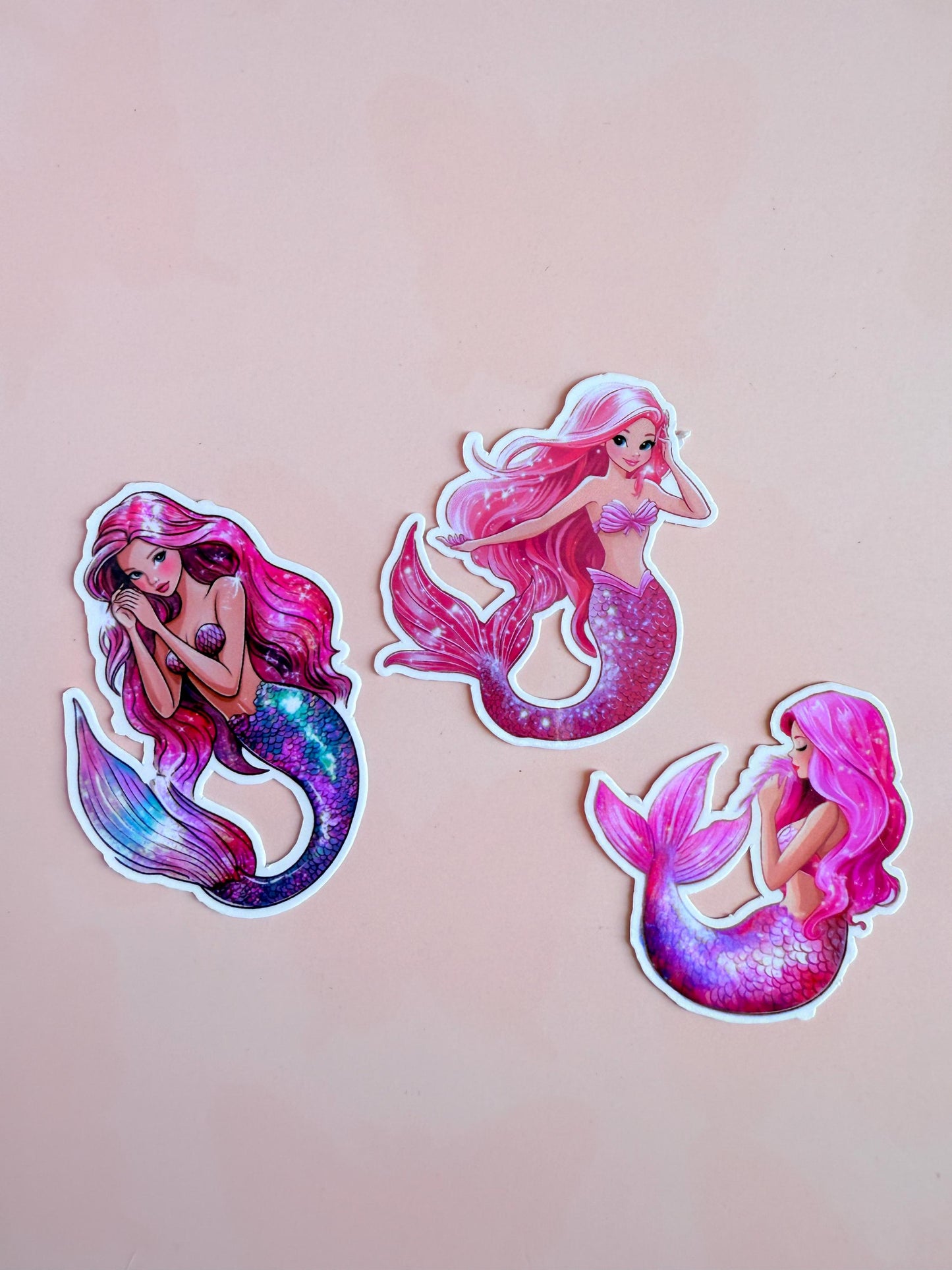 Mermaid Sticker Pack, Pink Bookish Vinyl Decals, Romantasy Reader Gift, Kindle Laptop Journal Set __etsy:6922625766