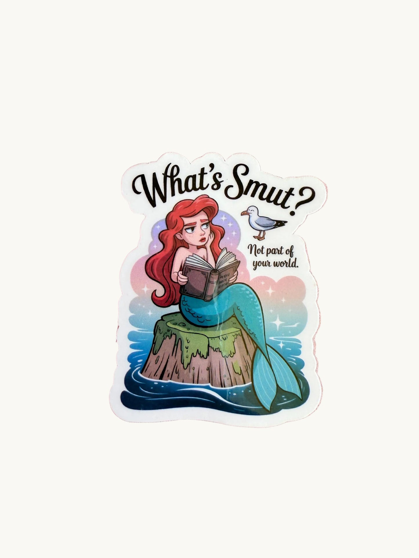 Mermaid smut vinyl sticker bundle - spicy bookish sea-themed booktok decals by The Sticker Era`