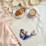 Middle Eastern Mermaid Vinyl Sticker — Waterproof Fantasy Decal by The Sticker Era