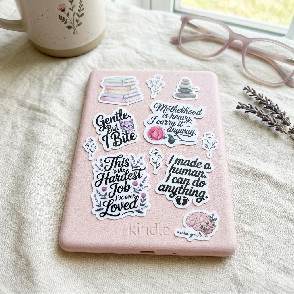 Motherhood Quote Sticker Set: Inspirational Mom Life Vinyl Decals __etsy:8134279856