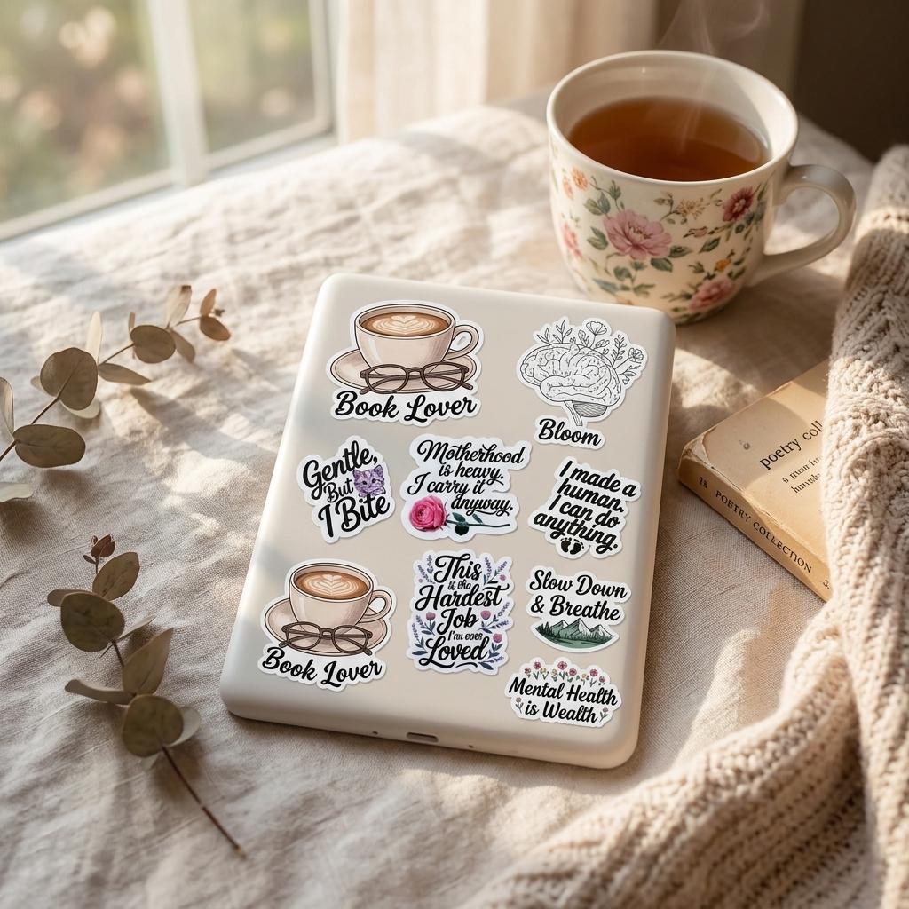 Motherhood Quote Sticker Set: Inspirational Mom Life Vinyl Decals __etsy:8134278884