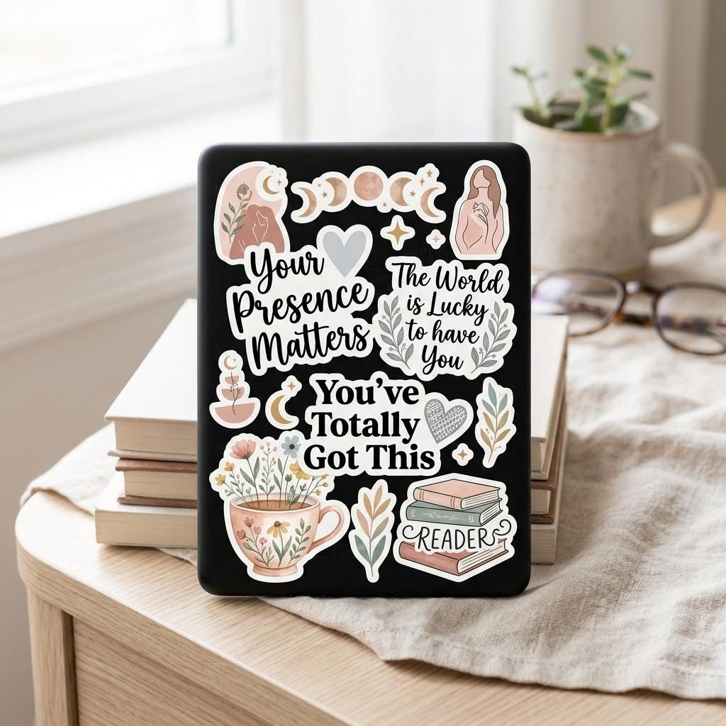 Motivational Sticker Set: Positive Affirmations, Matte Vinyl Decals __etsy:8133818564