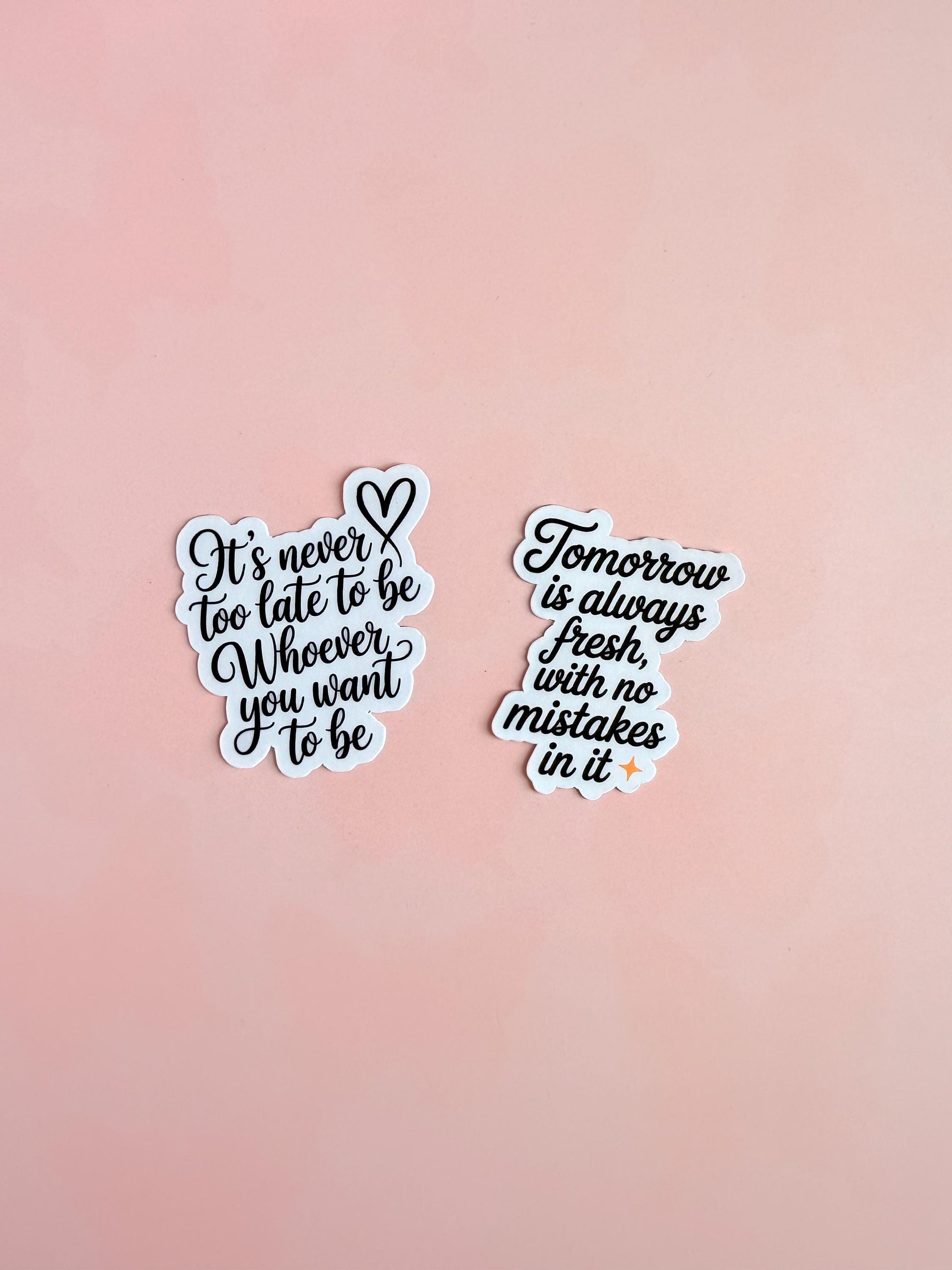 Motivational Sticker Set: Self-Growth Affirmations, Waterproof Vinyl 2-Pack __etsy:6970539451