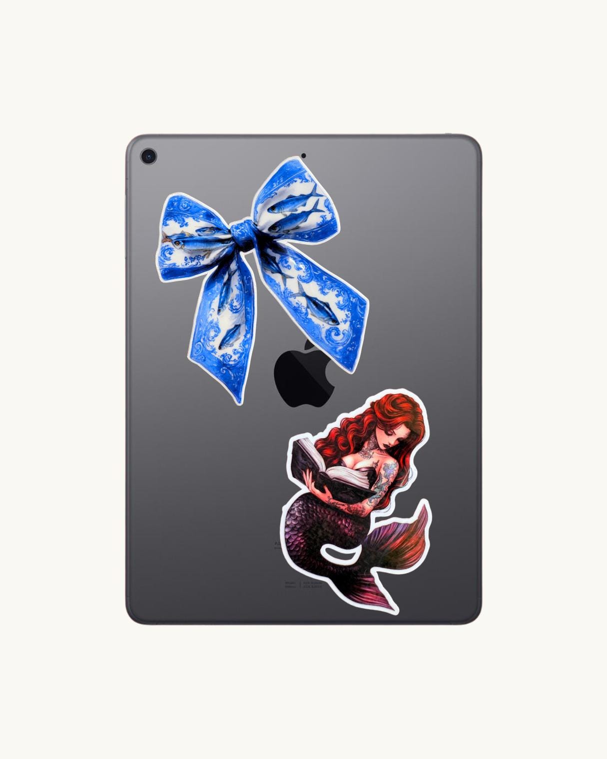 Nautical Bow Sticker: Blue Fish Marine Life Vinyl Decal __etsy:7832740783