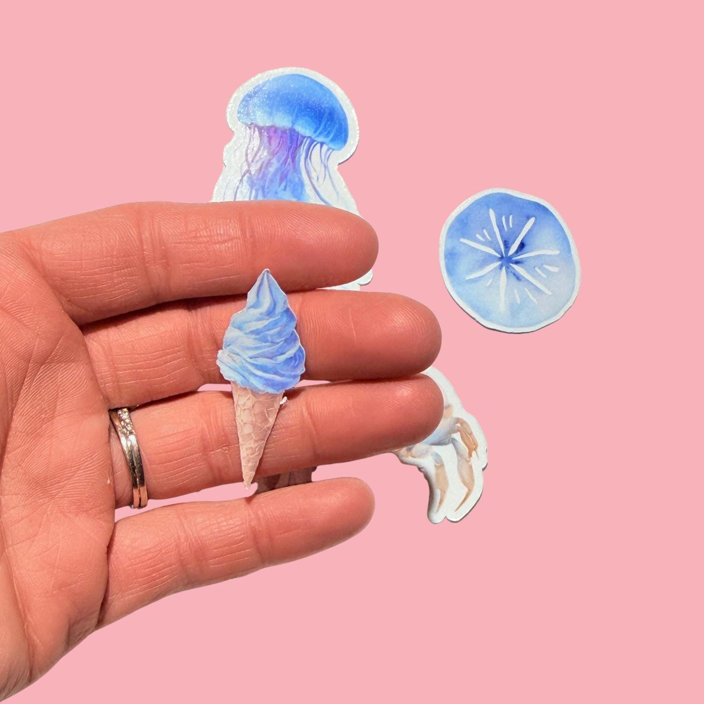 Ocean Sticker Pack – Pick Your Design, Watercolor Sea Vinyl Decals for Water Bottle & Kindle __etsy:7990815134