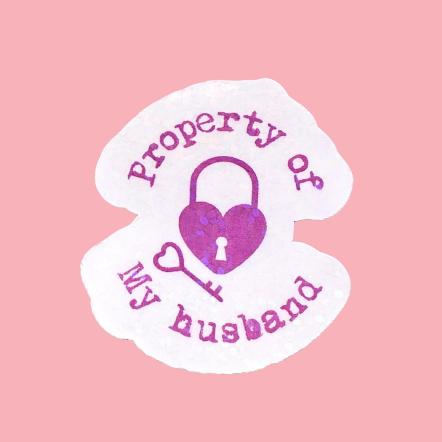Property of My Husband Sticker: Waterproof Vinyl Decal __etsy:7819667487