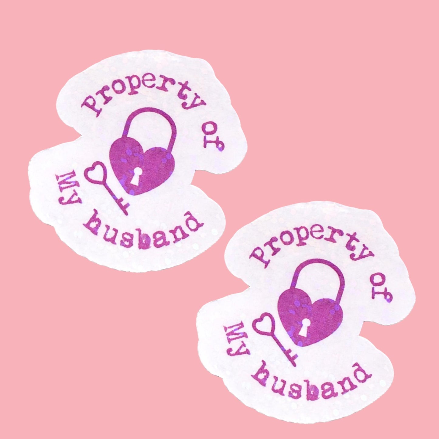 Property of My Husband Sticker: Waterproof Vinyl Decal __etsy:7819667503