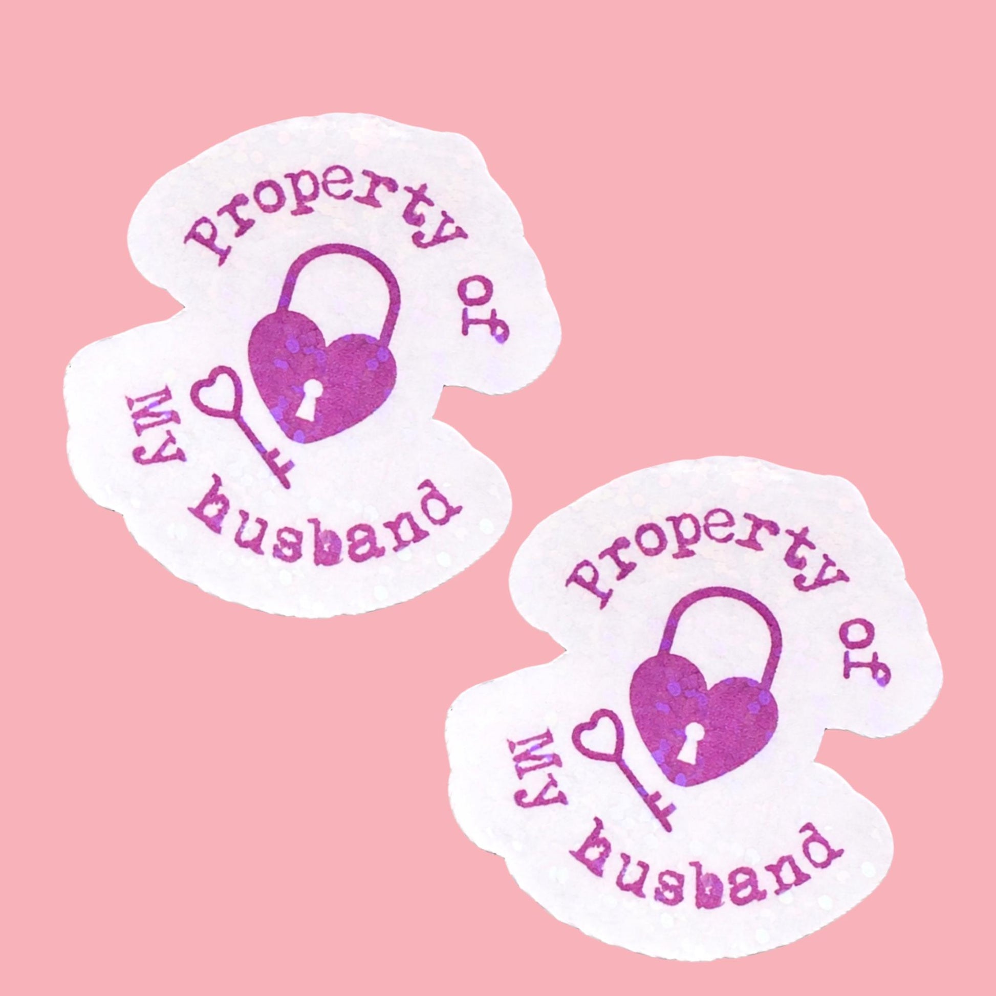Property of My Husband Sticker: Waterproof Vinyl Decal __etsy:7819667503