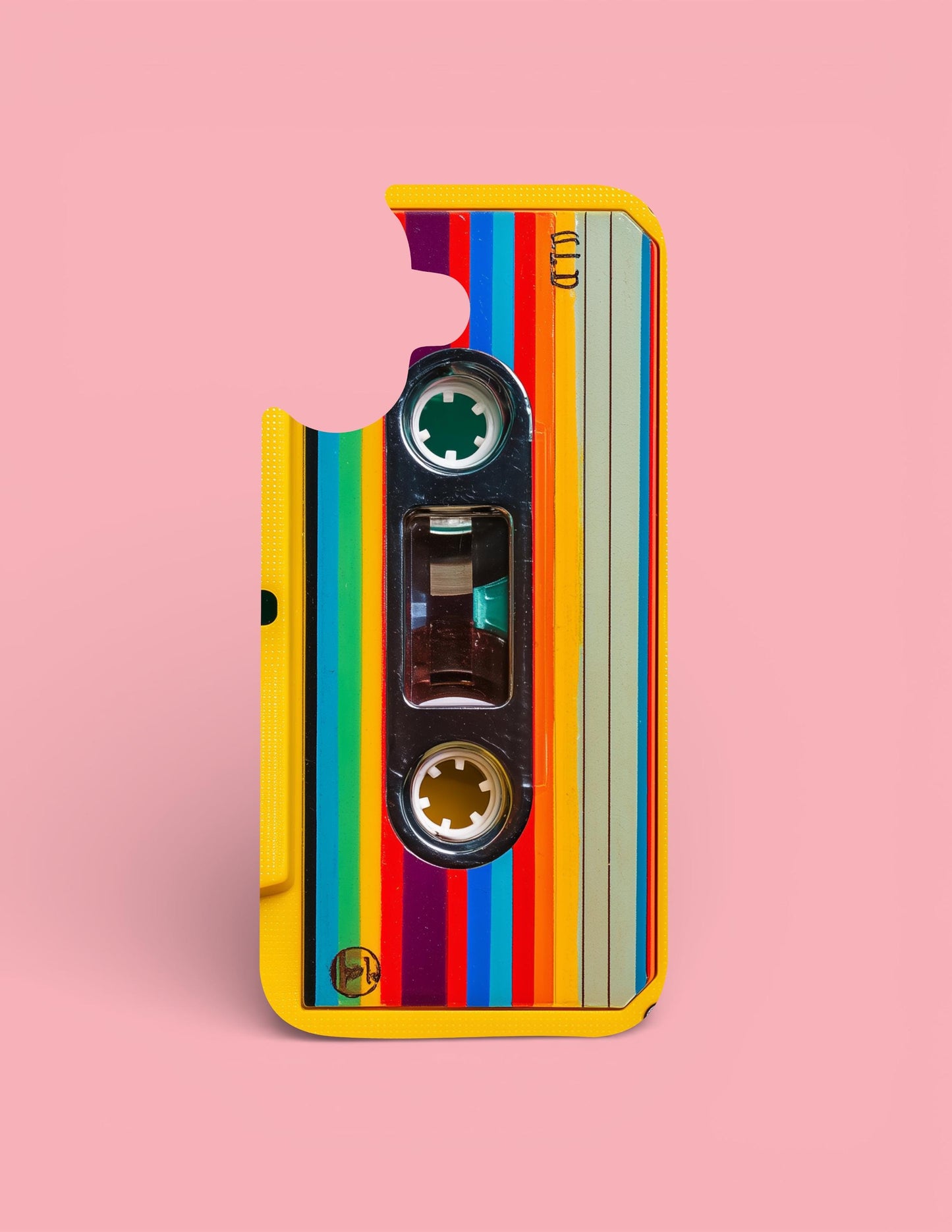 Retro cassette clear phone case insert with 80s mixtape art by The Sticker Era __etsy:7734589369