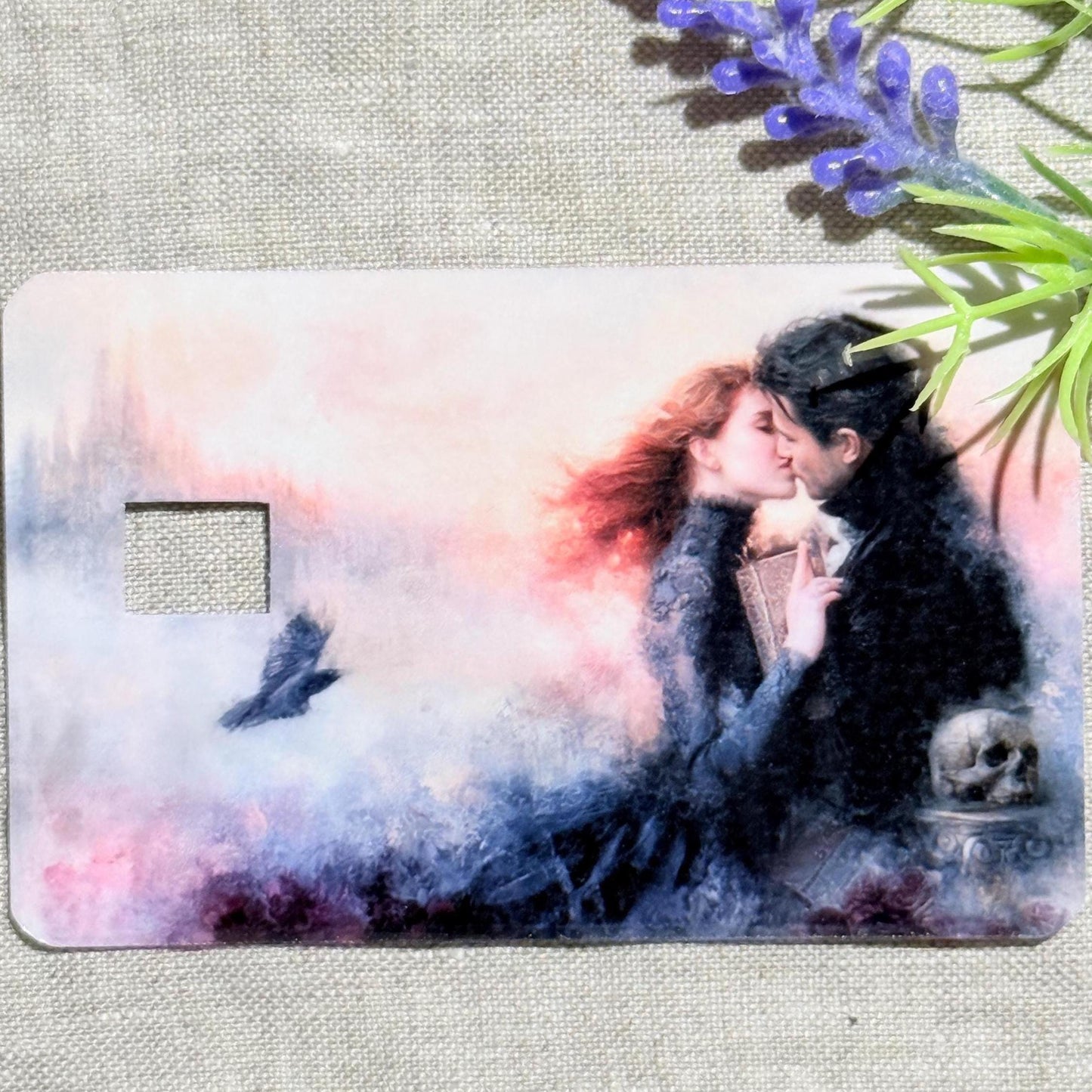 Romantasy Couple Card Skin, Dark Romance Debit Card Cover Vinyl __etsy:8156602383