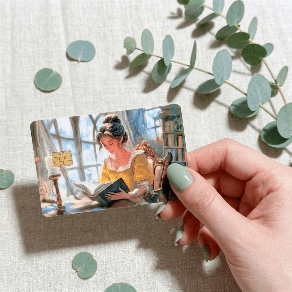 Romantic Reader Debit Card Skin – Book Lover Card Cover – Sticker Era by The Sticker Era